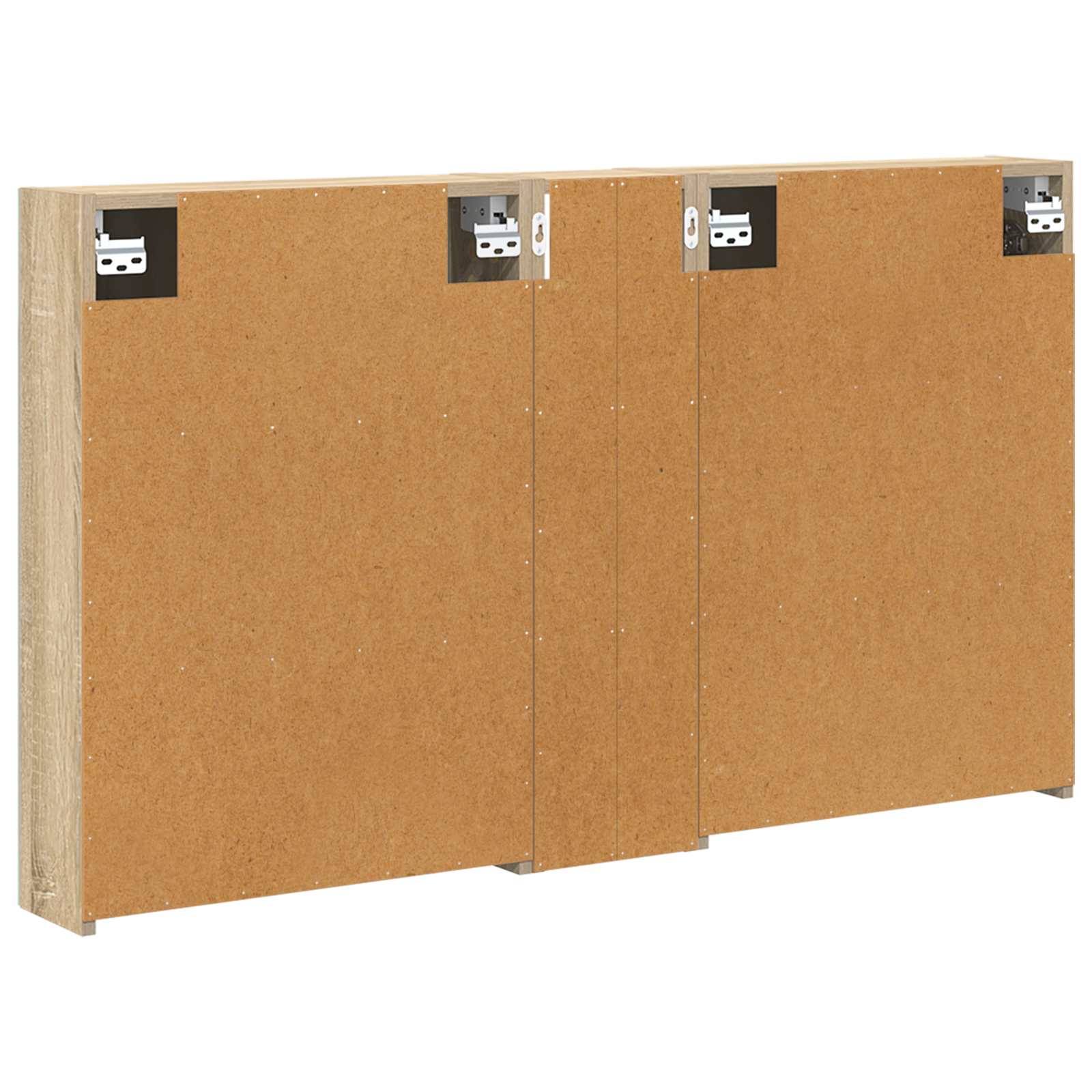 Set ormarića za kupaonicu s policom 3 pcs 120 x 14,5 x 70 cm