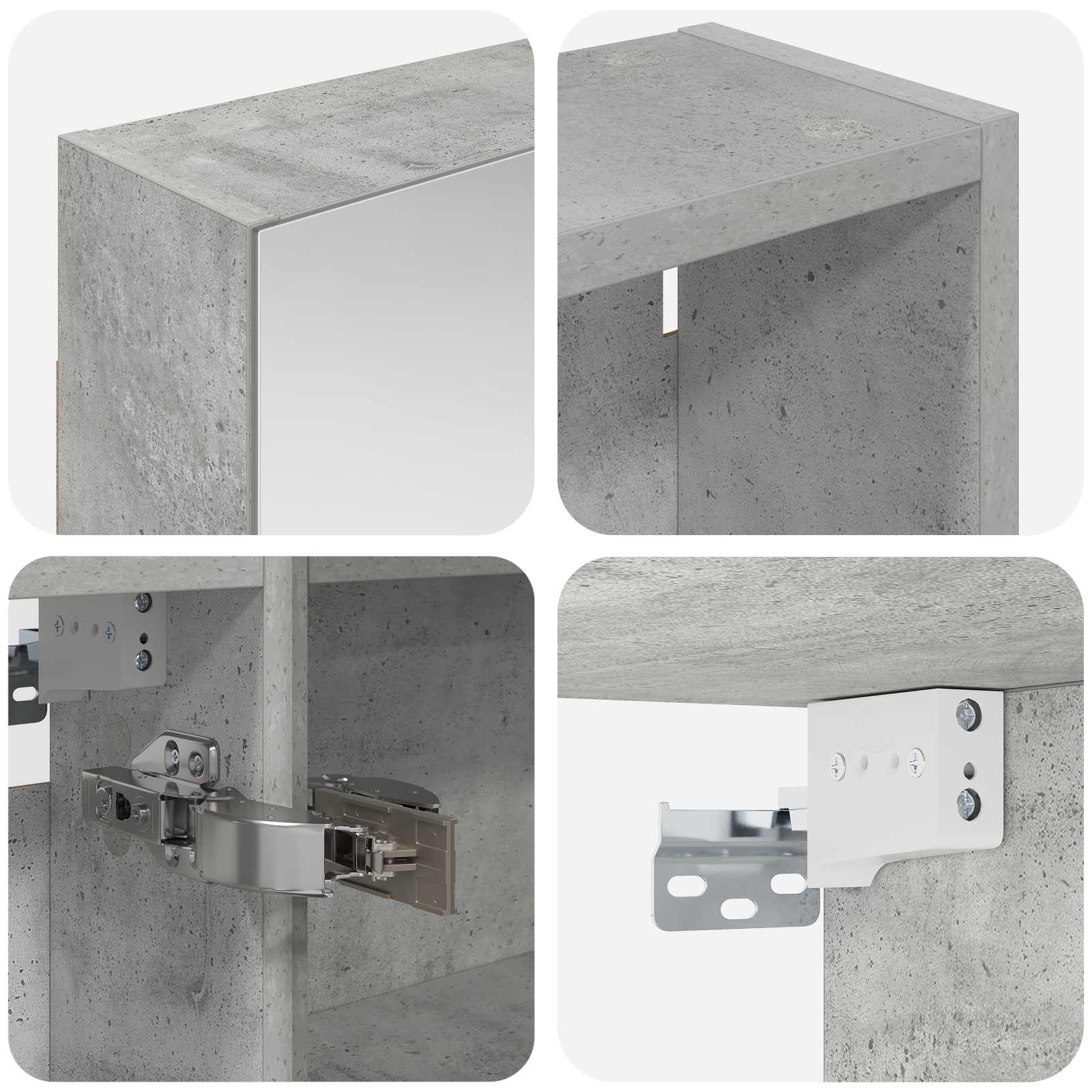 Set ormarića za kupaonicu s policom 3 pcs 120 x 14,5 x 70 cm