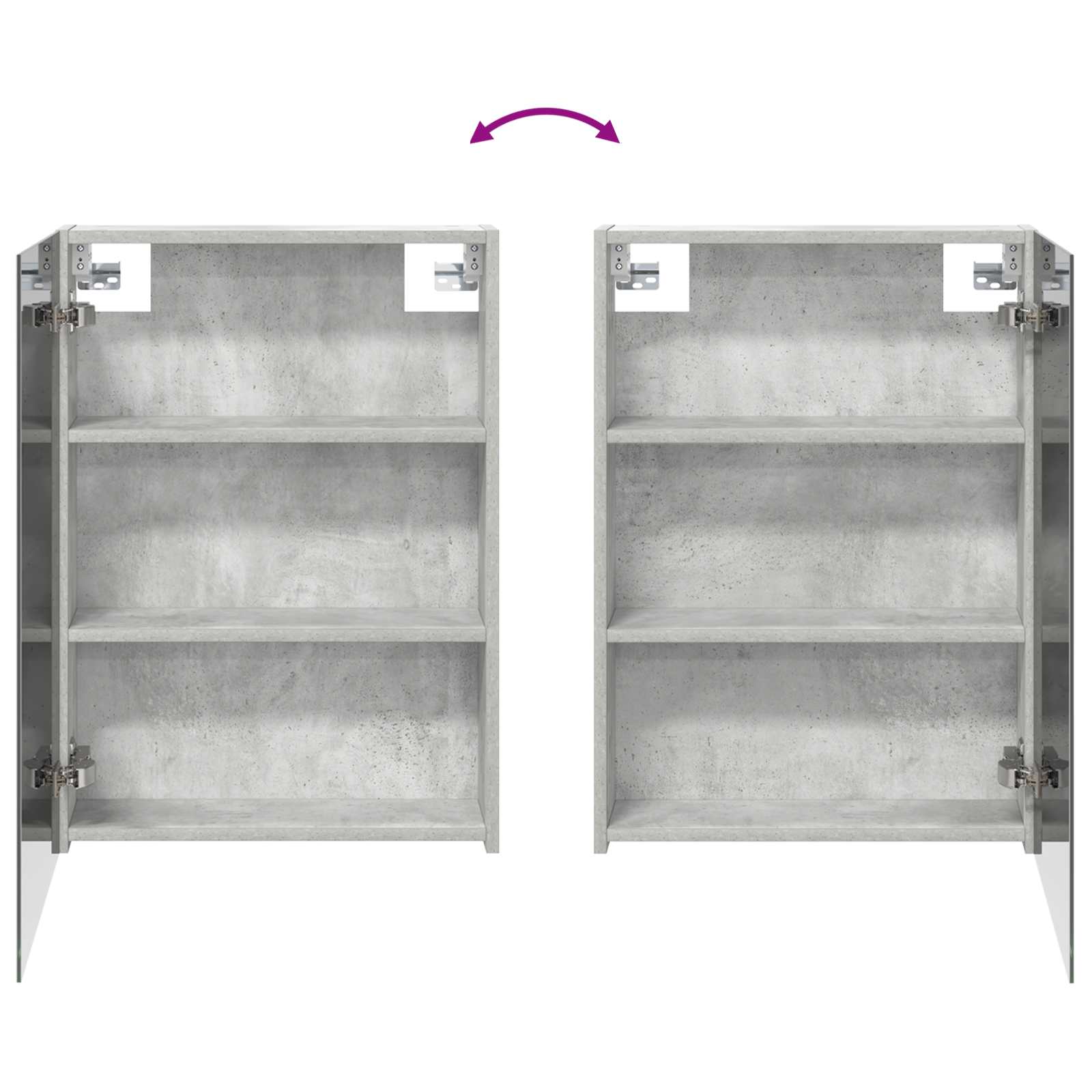 Set ormarića za kupaonicu s policom 3 pcs 120 x 14,5 x 70 cm