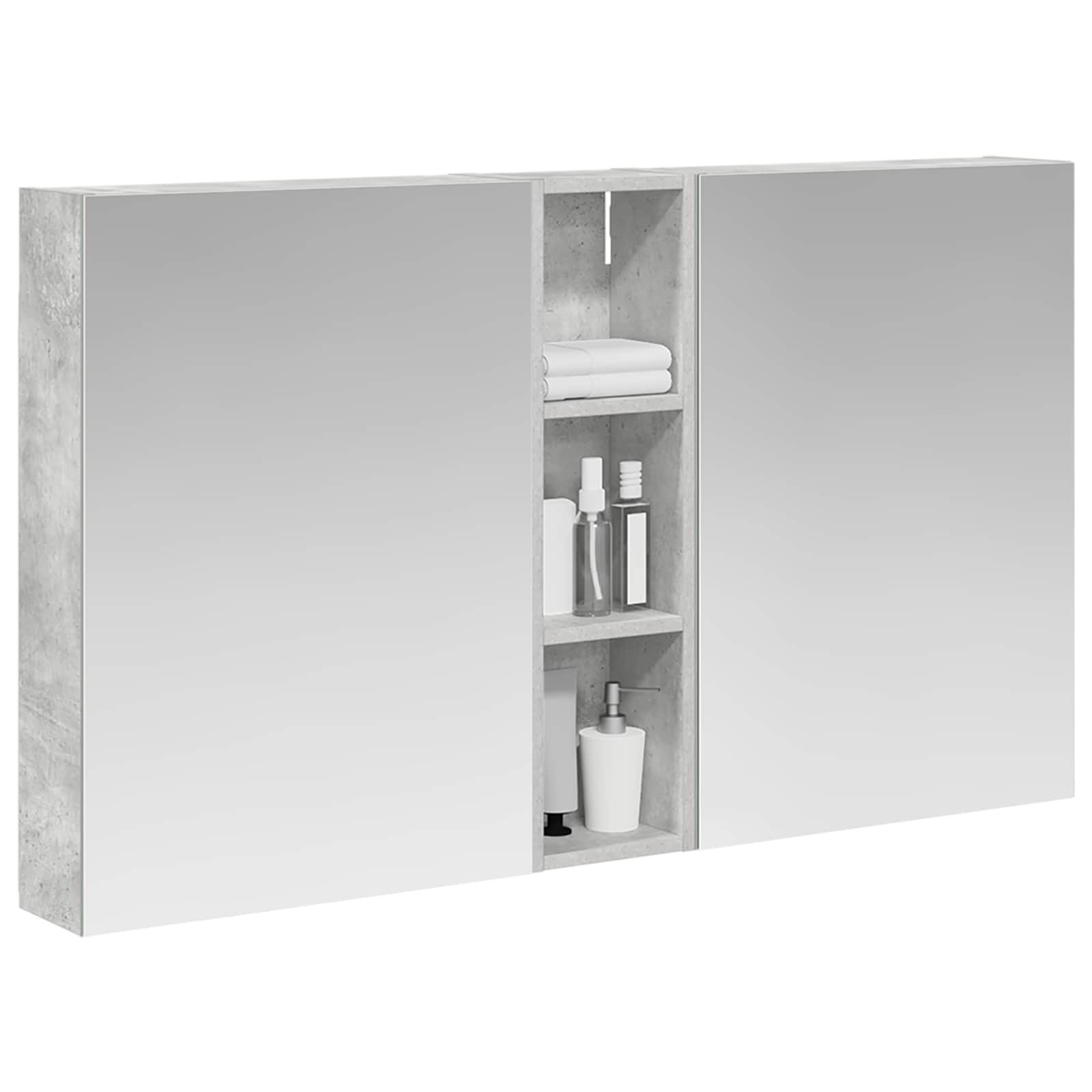 Set ormarića za kupaonicu s policom 3 pcs 120 x 14,5 x 70 cm