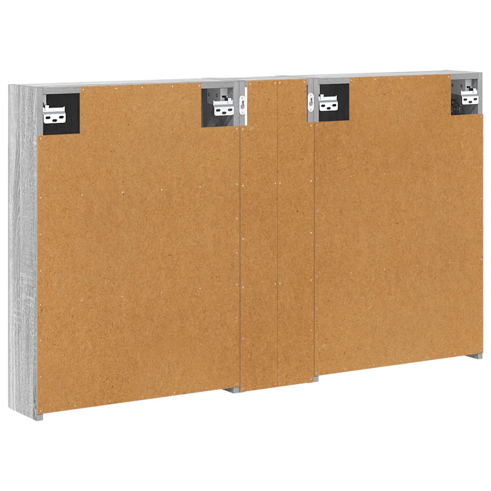 Set ormarića za kupaonicu s policom 3 pcs 120 x 14,5 x 70 cm