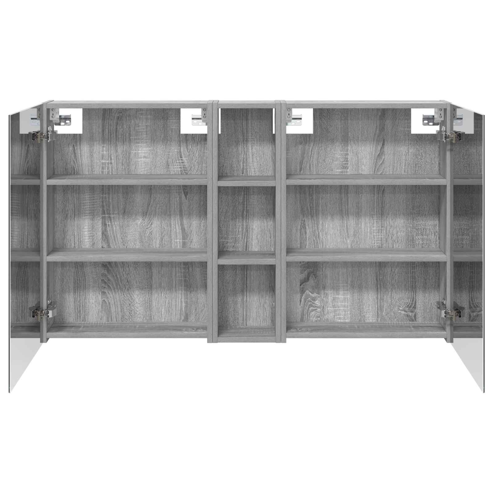 Set ormarića za kupaonicu s policom 3 pcs 120 x 14,5 x 70 cm
