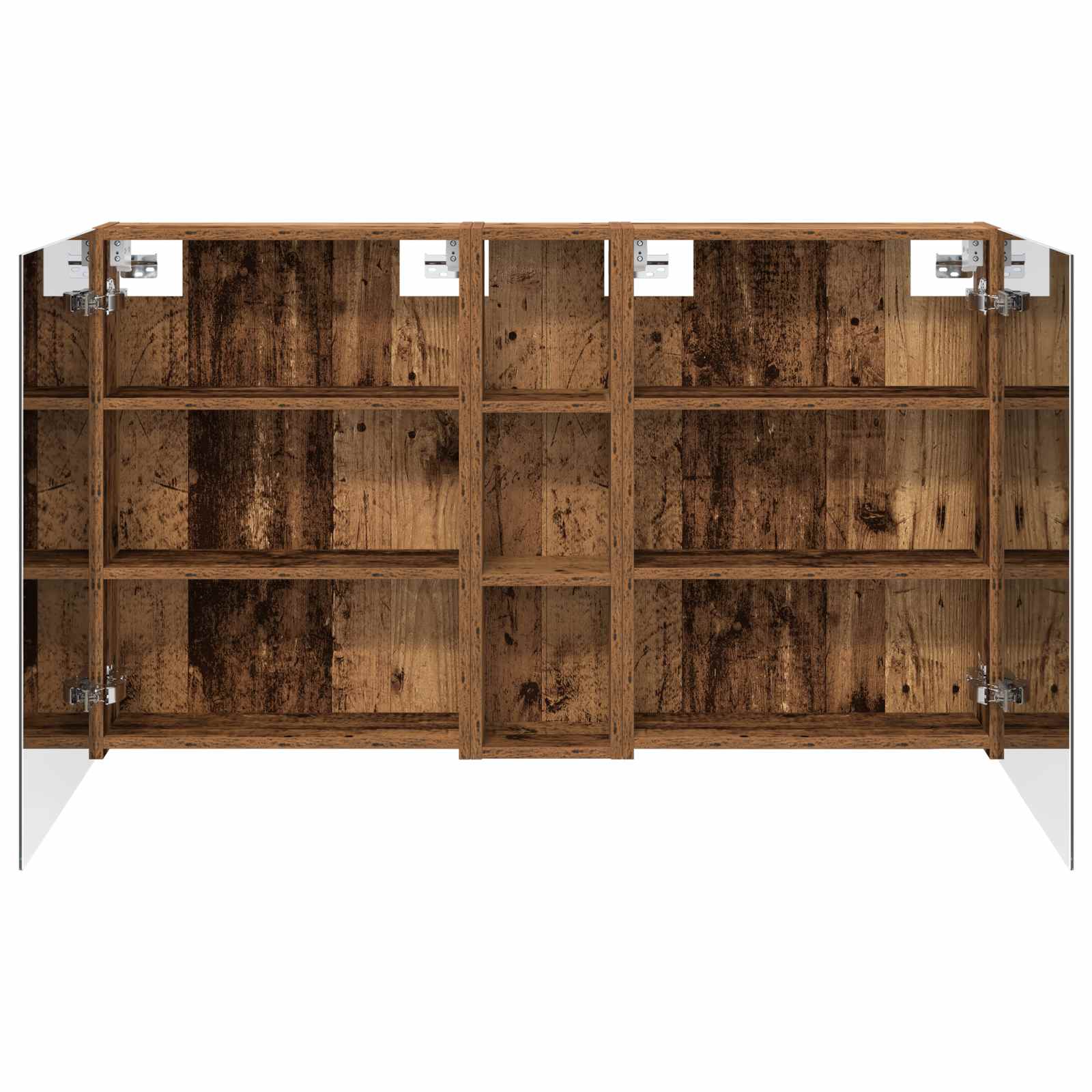 Set ormarića za kupaonicu s policom 3 pcs 120 x 14,5 x 70 cm