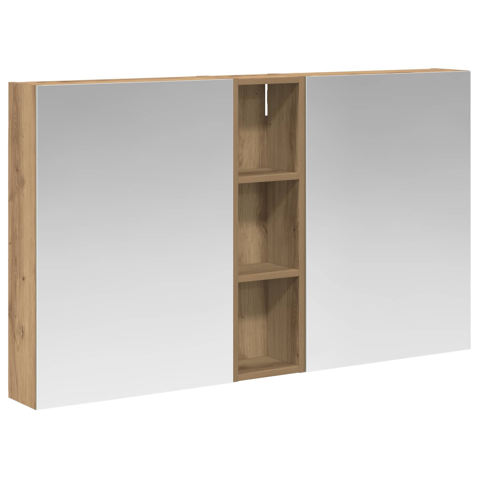 Set ormarića za kupaonicu s policom 3 pcs 120 x 14,5 x 70 cm