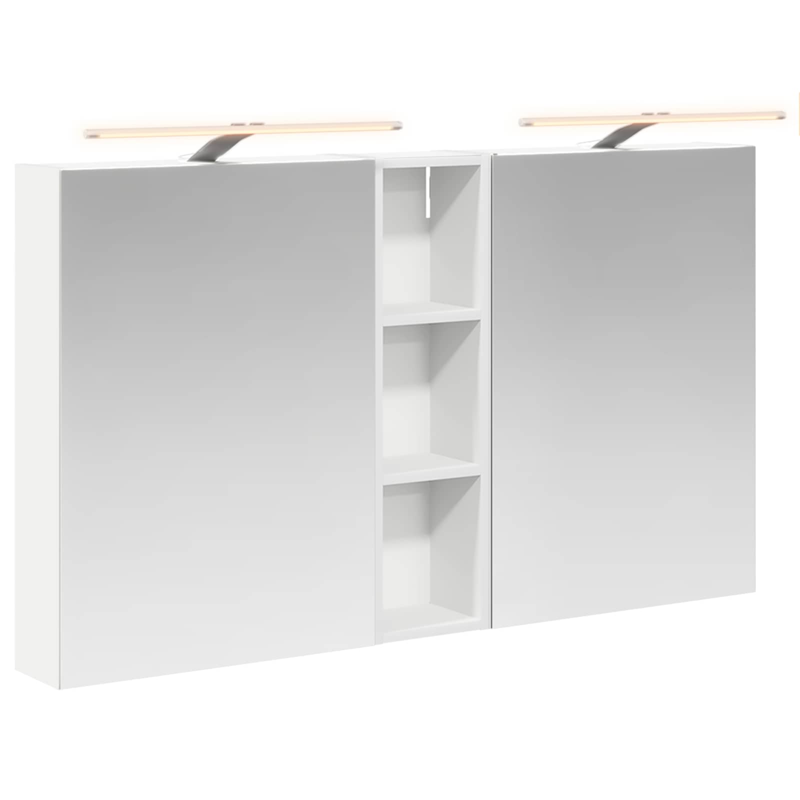 Set ormarića za kupaonicu s policom 3 pcs 120 x 14,5 x 70 cm