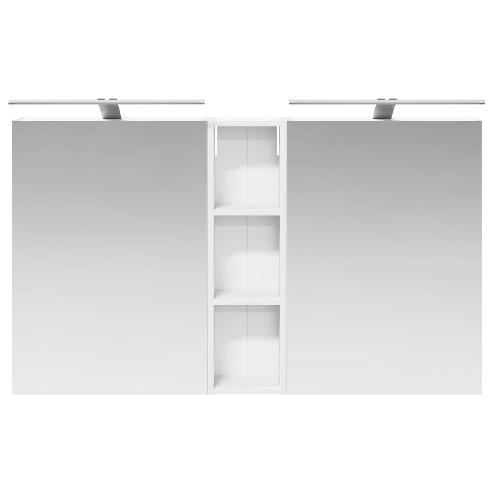 Set ormarića za kupaonicu s policom 3 pcs 120 x 14,5 x 70 cm