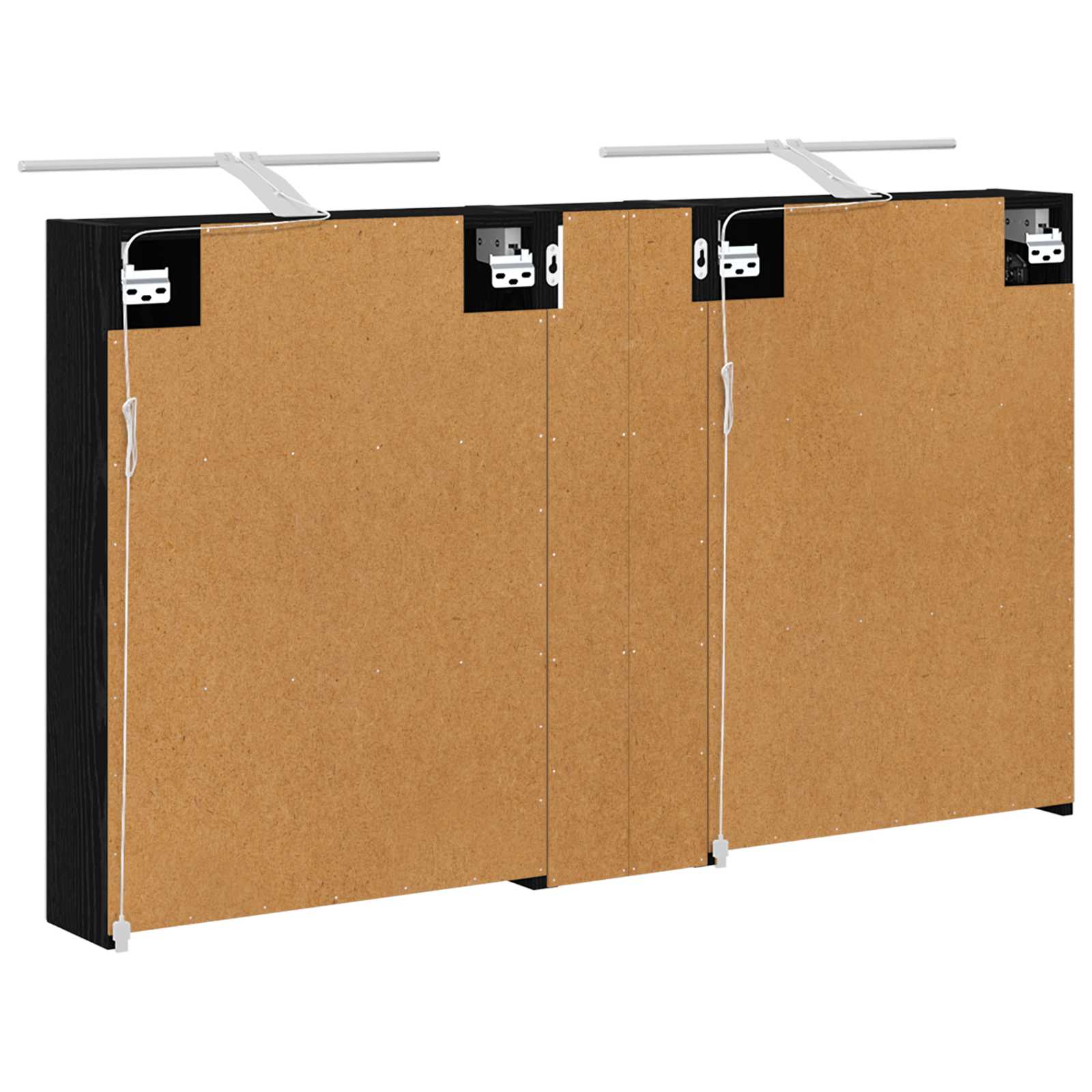 Set ormarića za kupaonicu s policom 3 pcs 120 x 14,5 x 70 cm