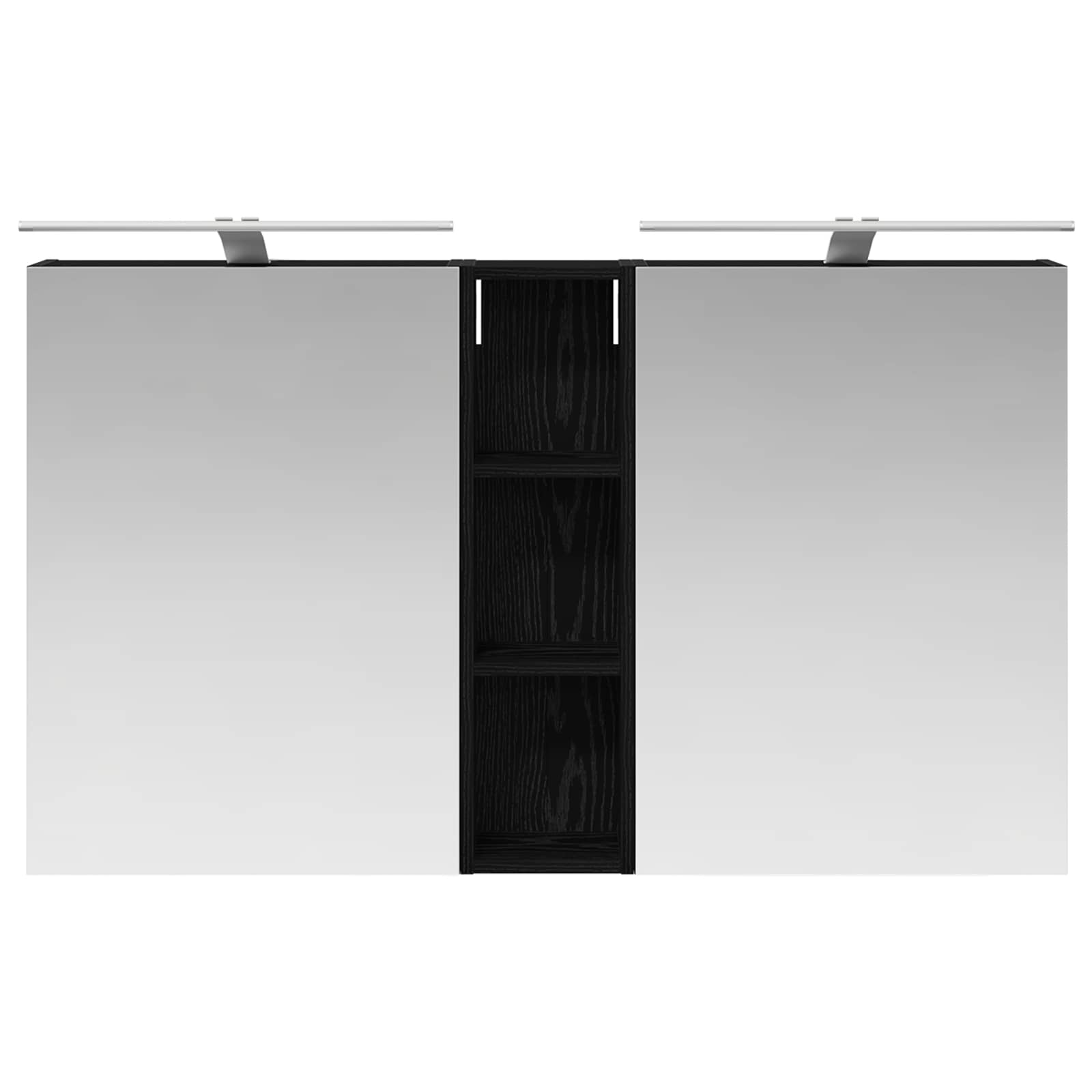 Set ormarića za kupaonicu s policom 3 pcs 120 x 14,5 x 70 cm