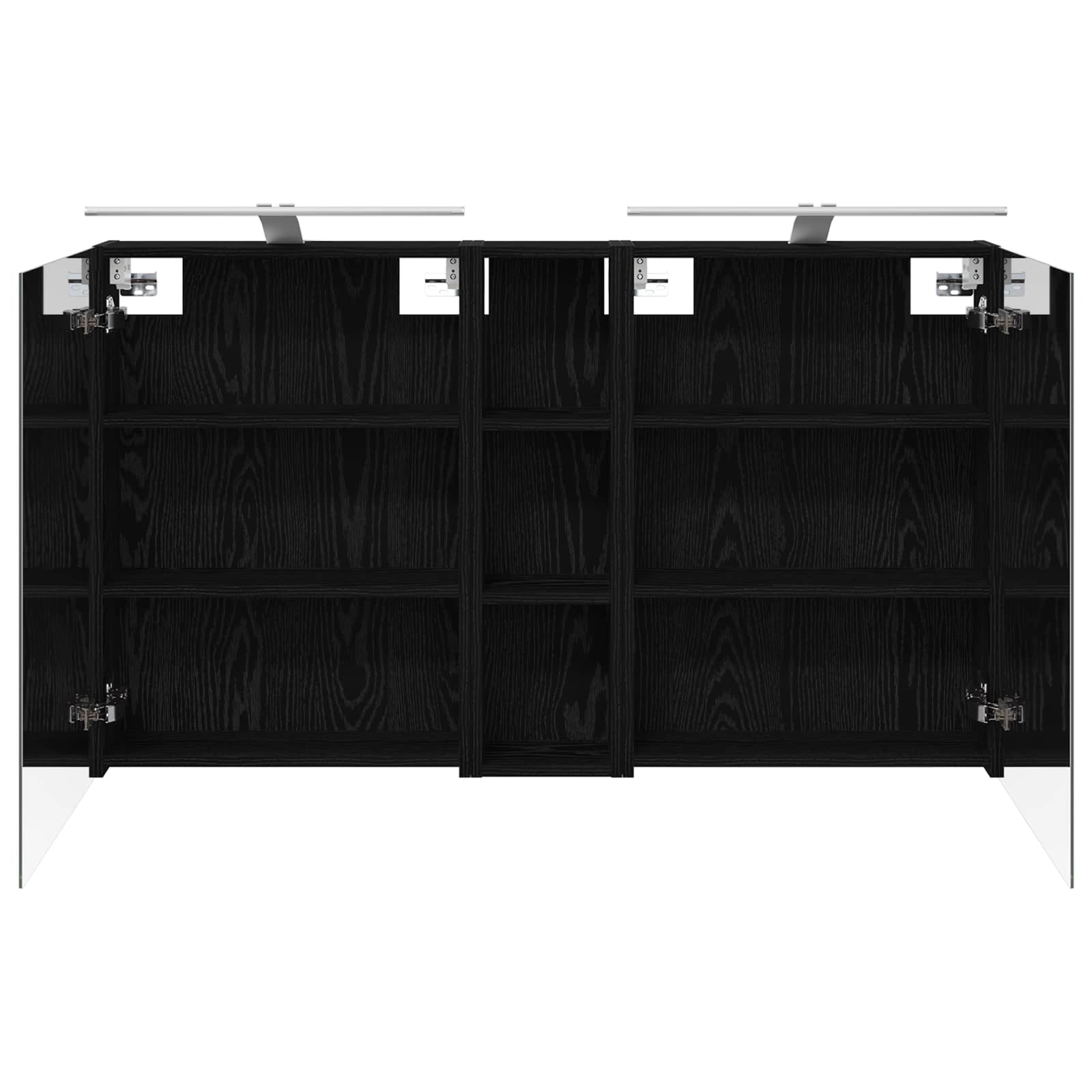 Set ormarića za kupaonicu s policom 3 pcs 120 x 14,5 x 70 cm