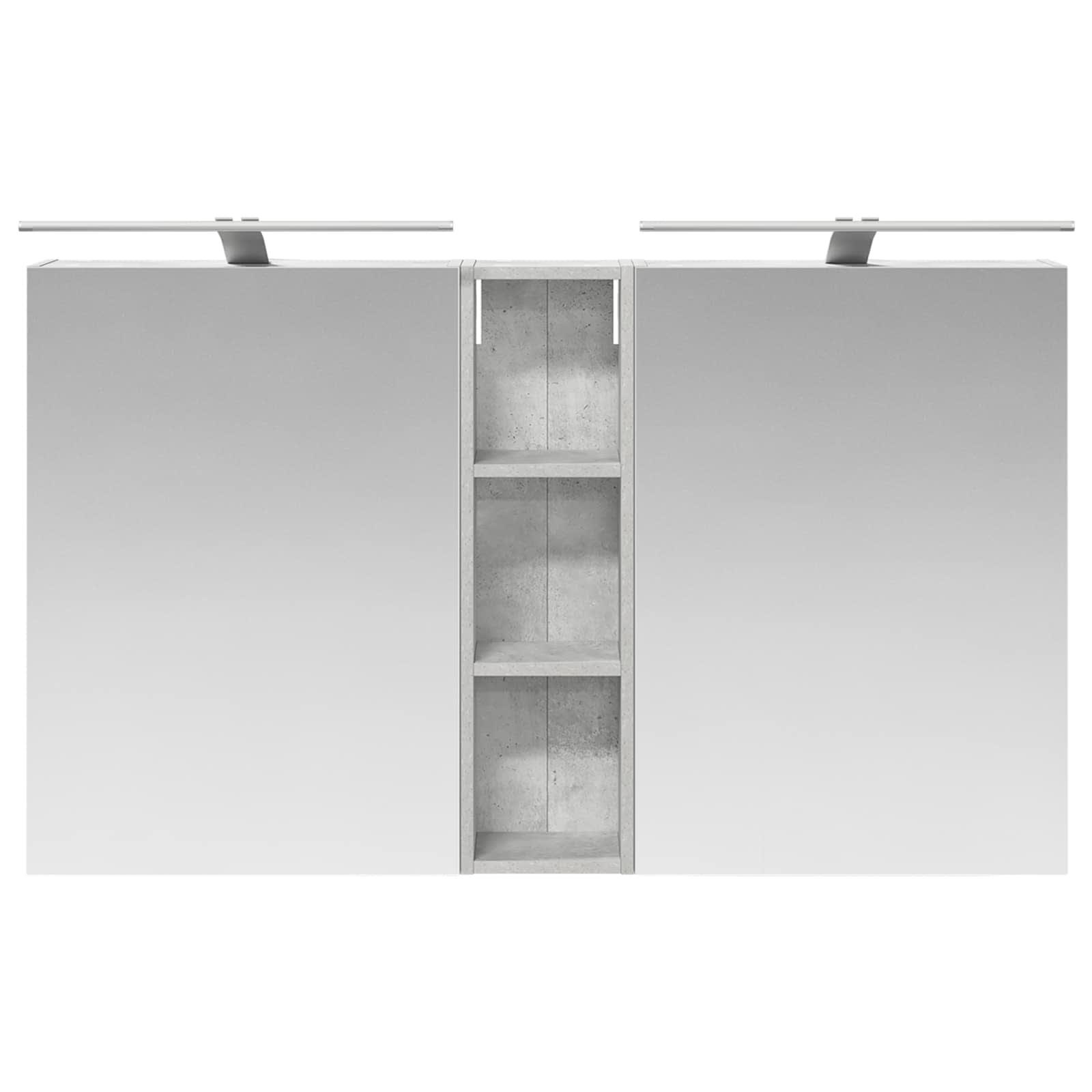 Set ormarića za kupaonicu s policom 3 pcs 120 x 14,5 x 70 cm