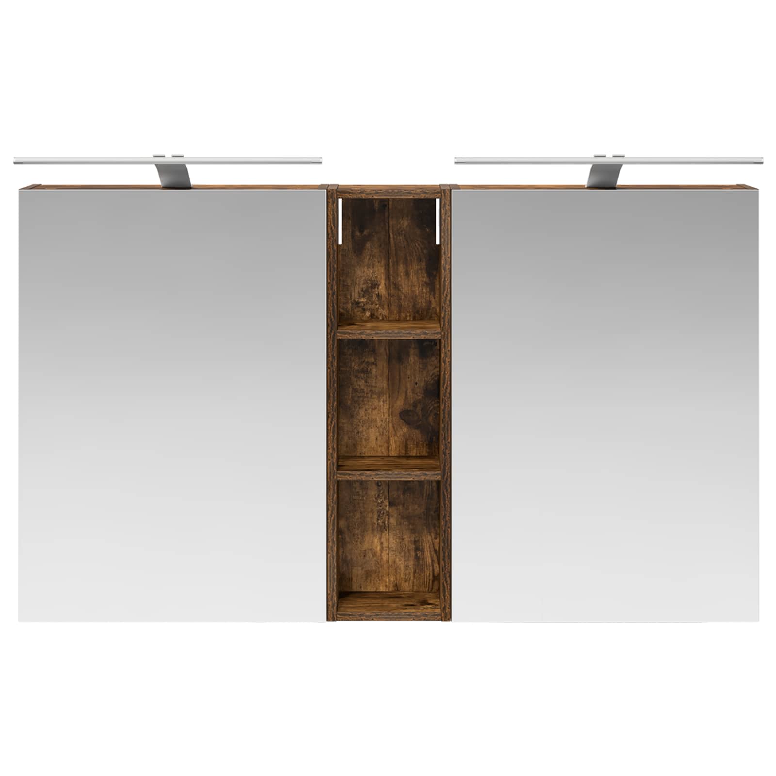 Set ormarića za kupaonicu s policom 3 pcs 120 x 14,5 x 70 cm