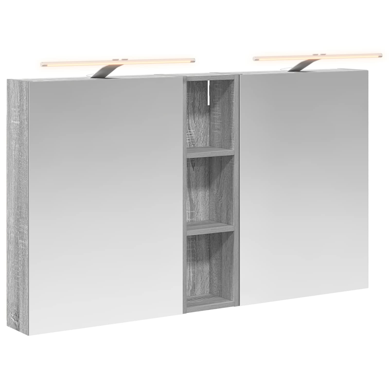 Set ormarića za kupaonicu s policom 3 pcs 120 x 14,5 x 70 cm