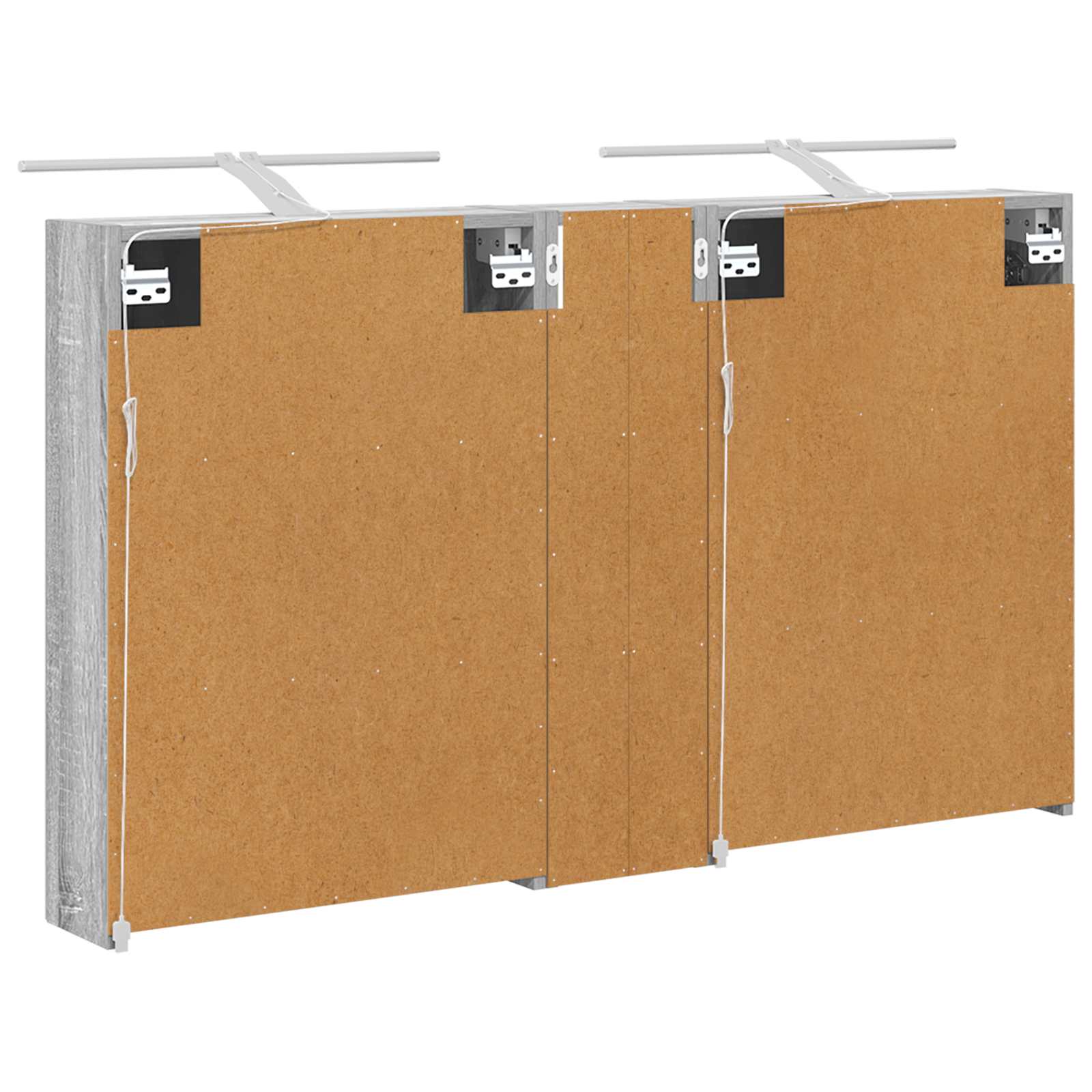 Set ormarića za kupaonicu s policom 3 pcs 120 x 14,5 x 70 cm