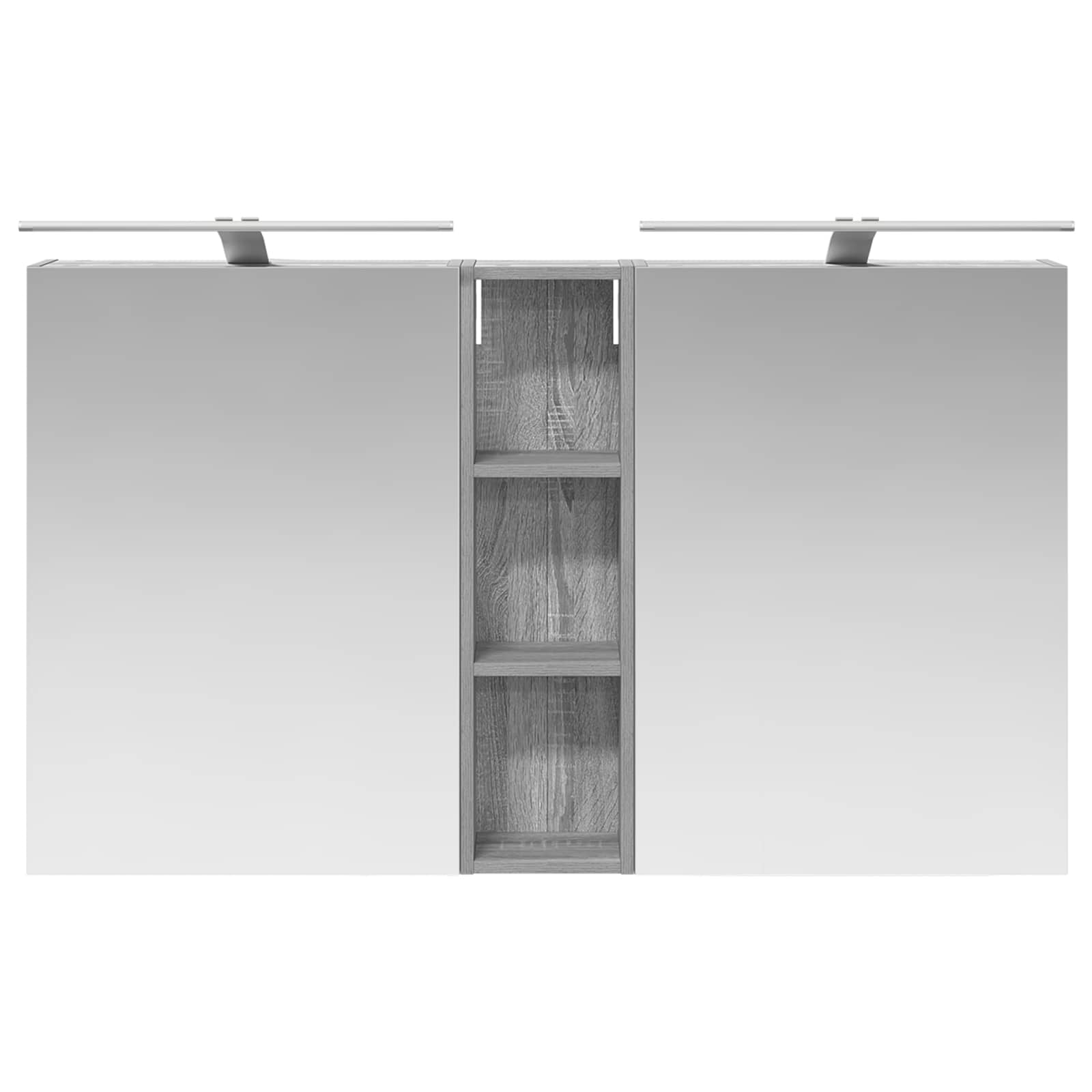Set ormarića za kupaonicu s policom 3 pcs 120 x 14,5 x 70 cm