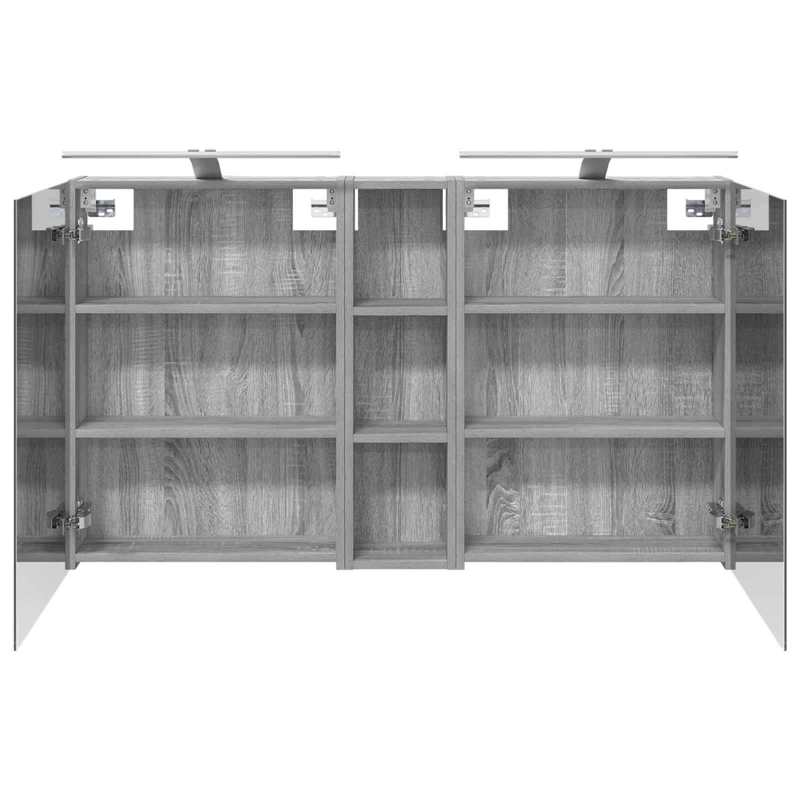 Set ormarića za kupaonicu s policom 3 pcs 120 x 14,5 x 70 cm
