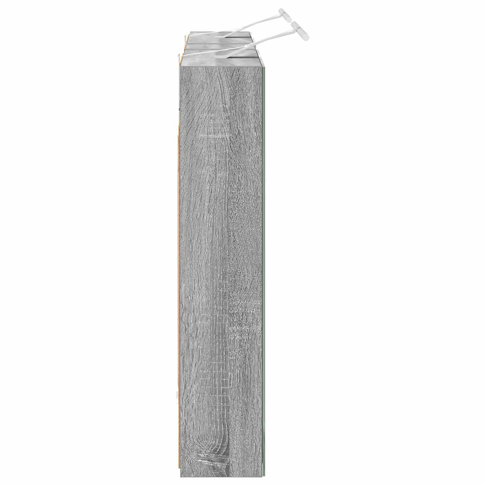 Set ormarića za kupaonicu s policom 3 pcs 120 x 14,5 x 70 cm