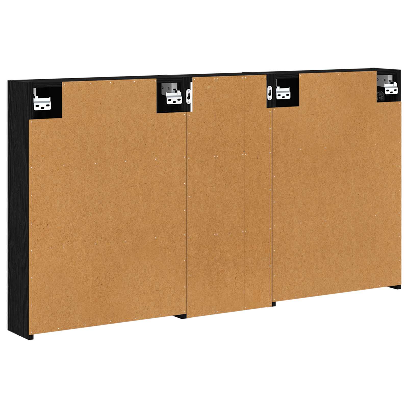 Set ormarića za kupaonicu s policom 3 pcs 130 x 14,5 x 70 cm