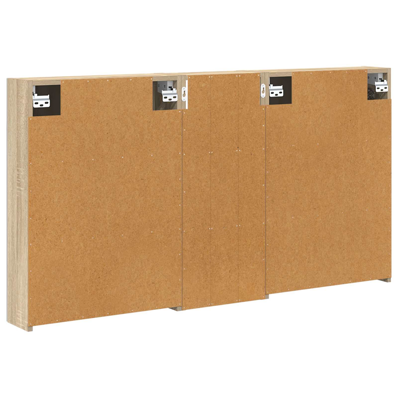 Set ormarića za kupaonicu s policom 3 pcs 130 x 14,5 x 70 cm