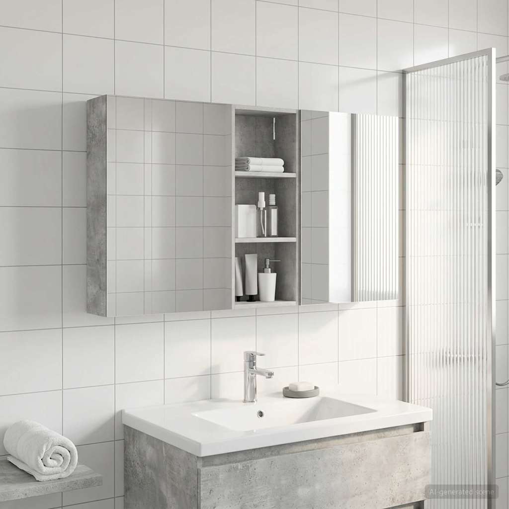Set ormarića za kupaonicu s policom 3 pcs 130 x 14,5 x 70 cm