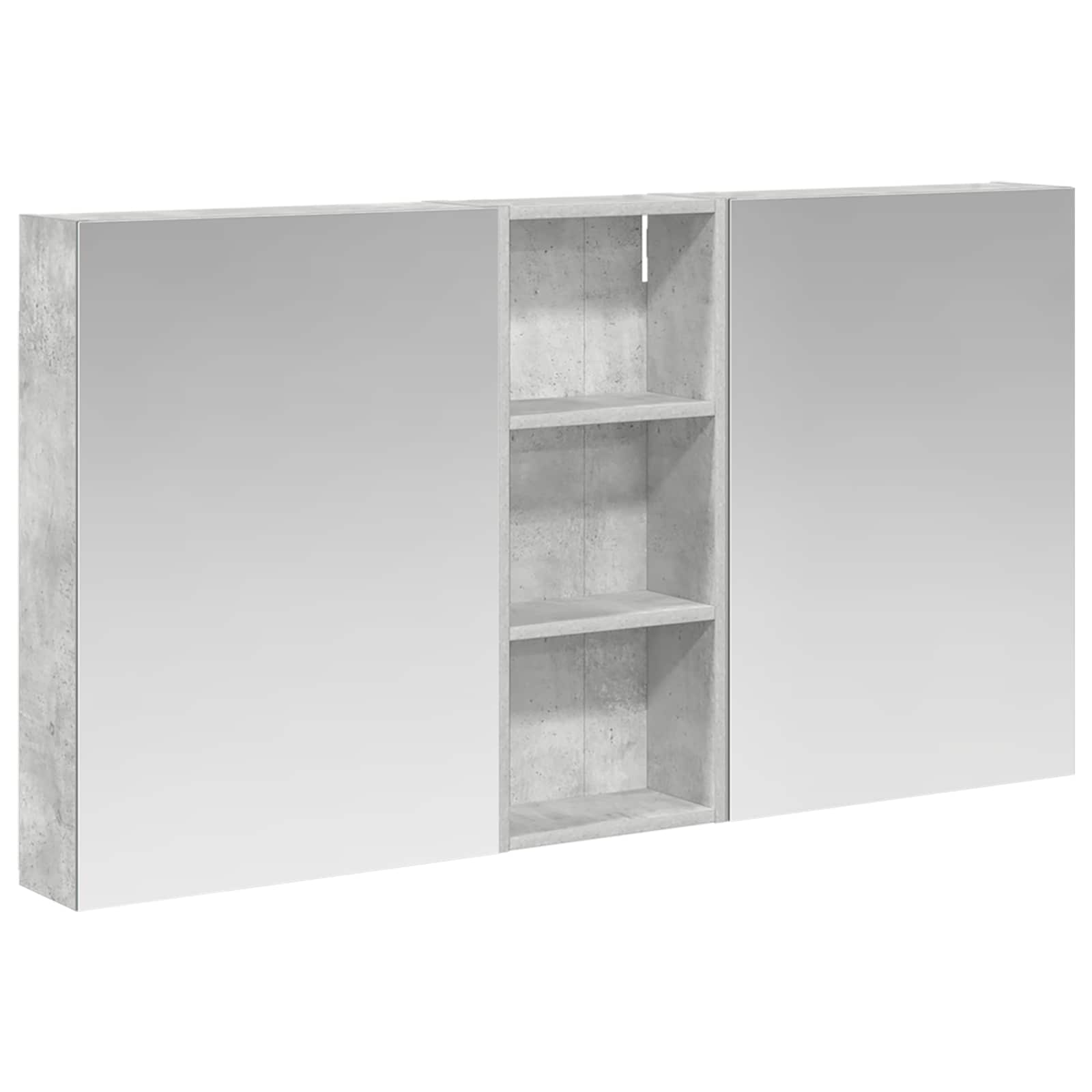 Set ormarića za kupaonicu s policom 3 pcs 130 x 14,5 x 70 cm