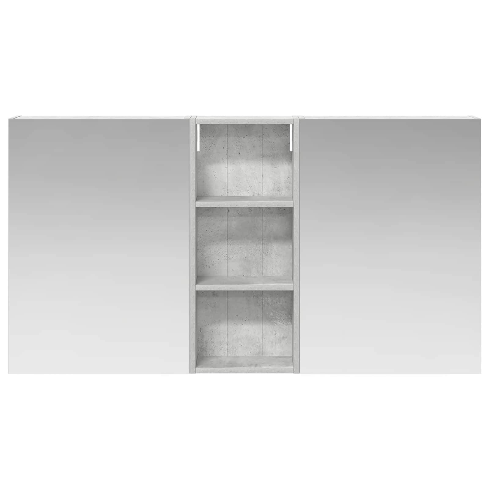Set ormarića za kupaonicu s policom 3 pcs 130 x 14,5 x 70 cm