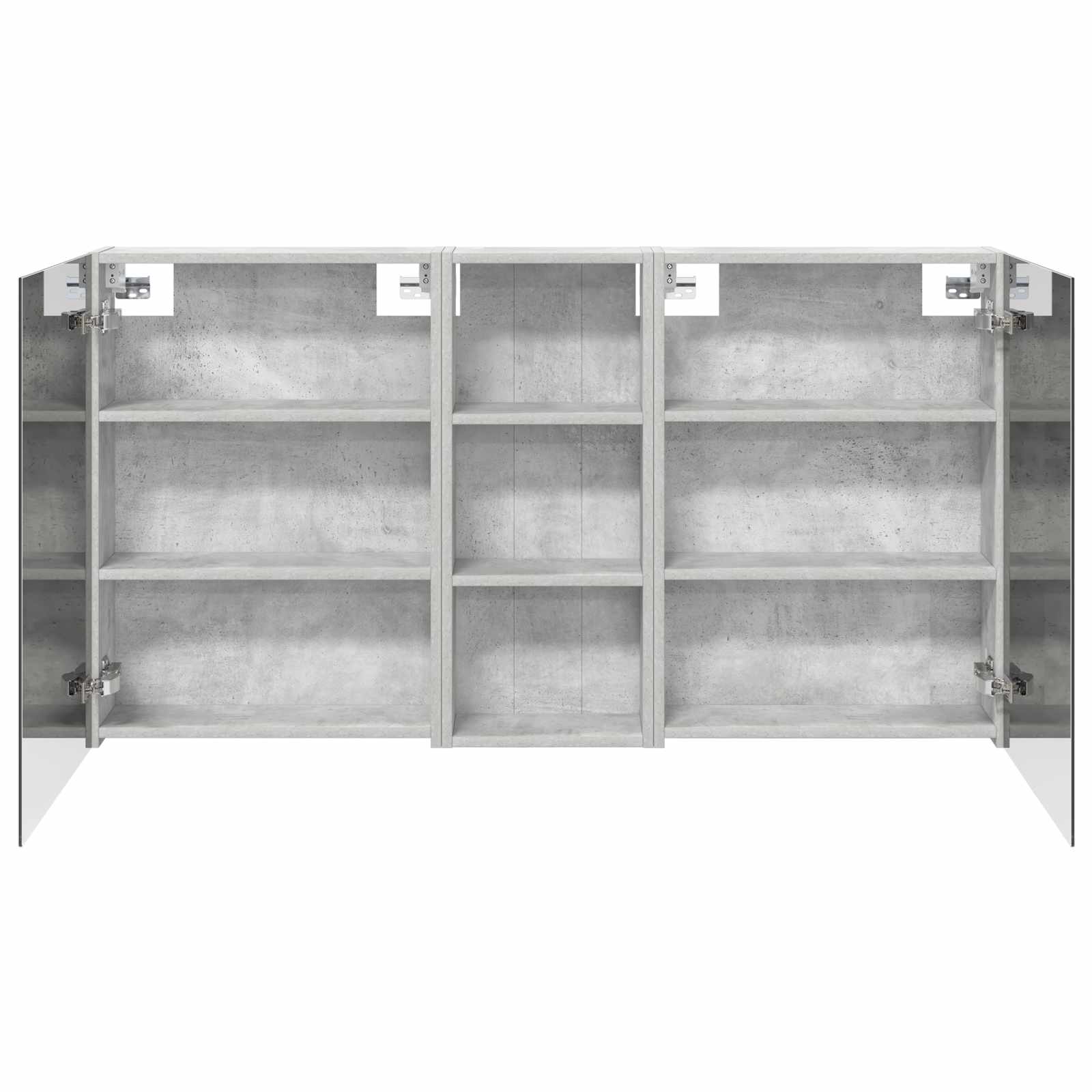 Set ormarića za kupaonicu s policom 3 pcs 130 x 14,5 x 70 cm