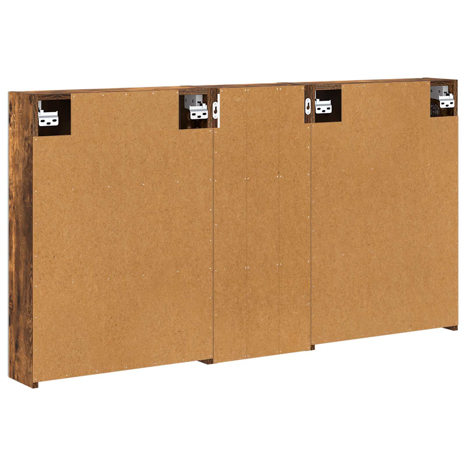 Set ormarića za kupaonicu s policom 3 pcs 130 x 14,5 x 70 cm