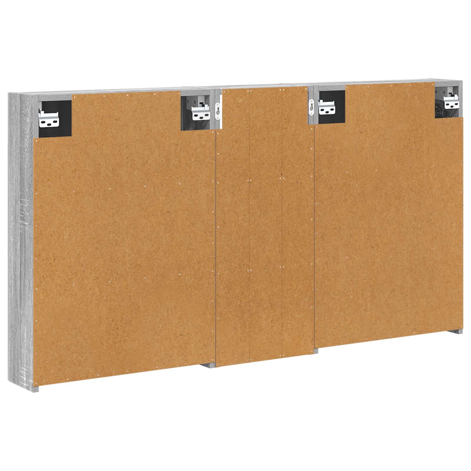 Set ormarića za kupaonicu s policom 3 pcs 130 x 14,5 x 70 cm