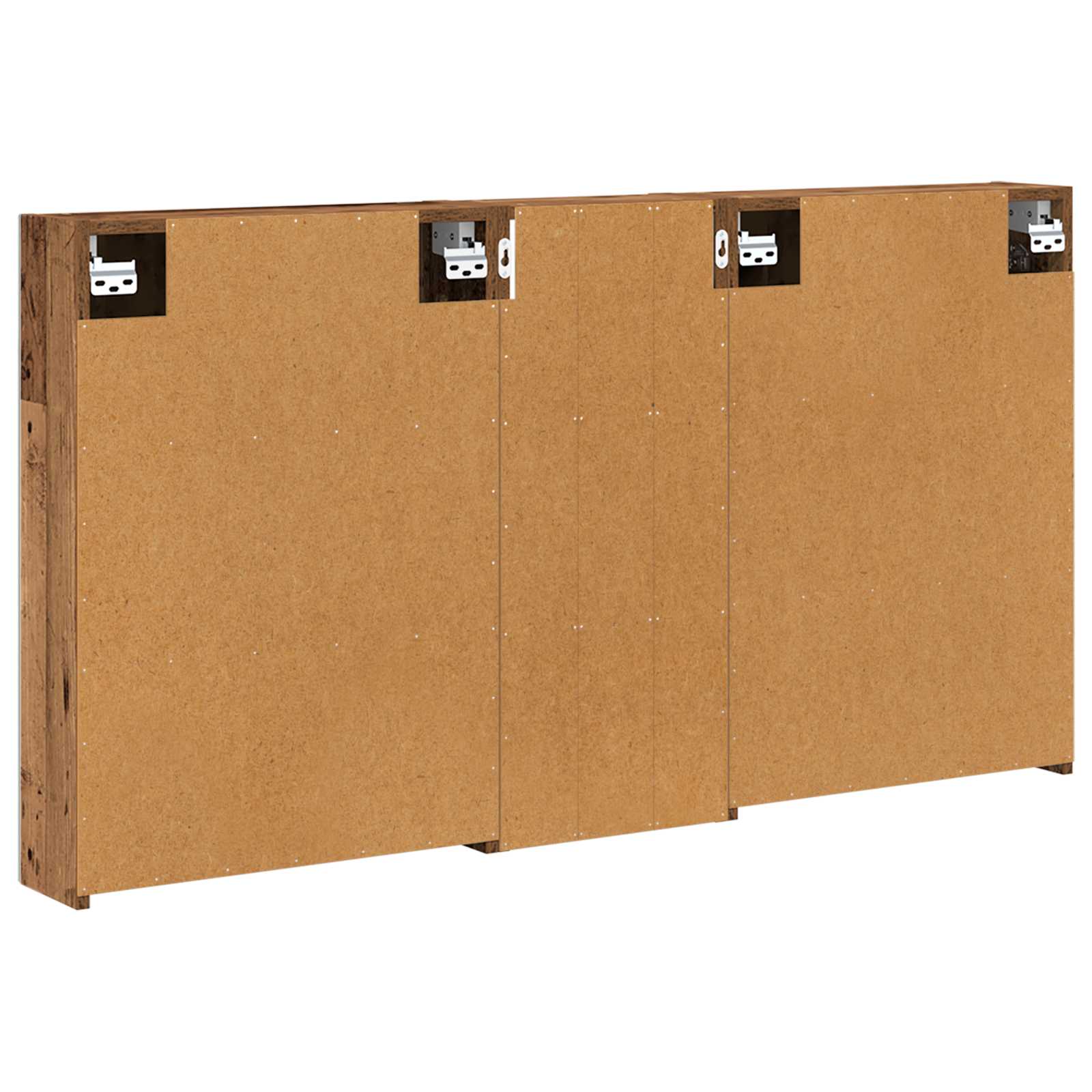 Set ormarića za kupaonicu s policom 3 pcs 130 x 14,5 x 70 cm