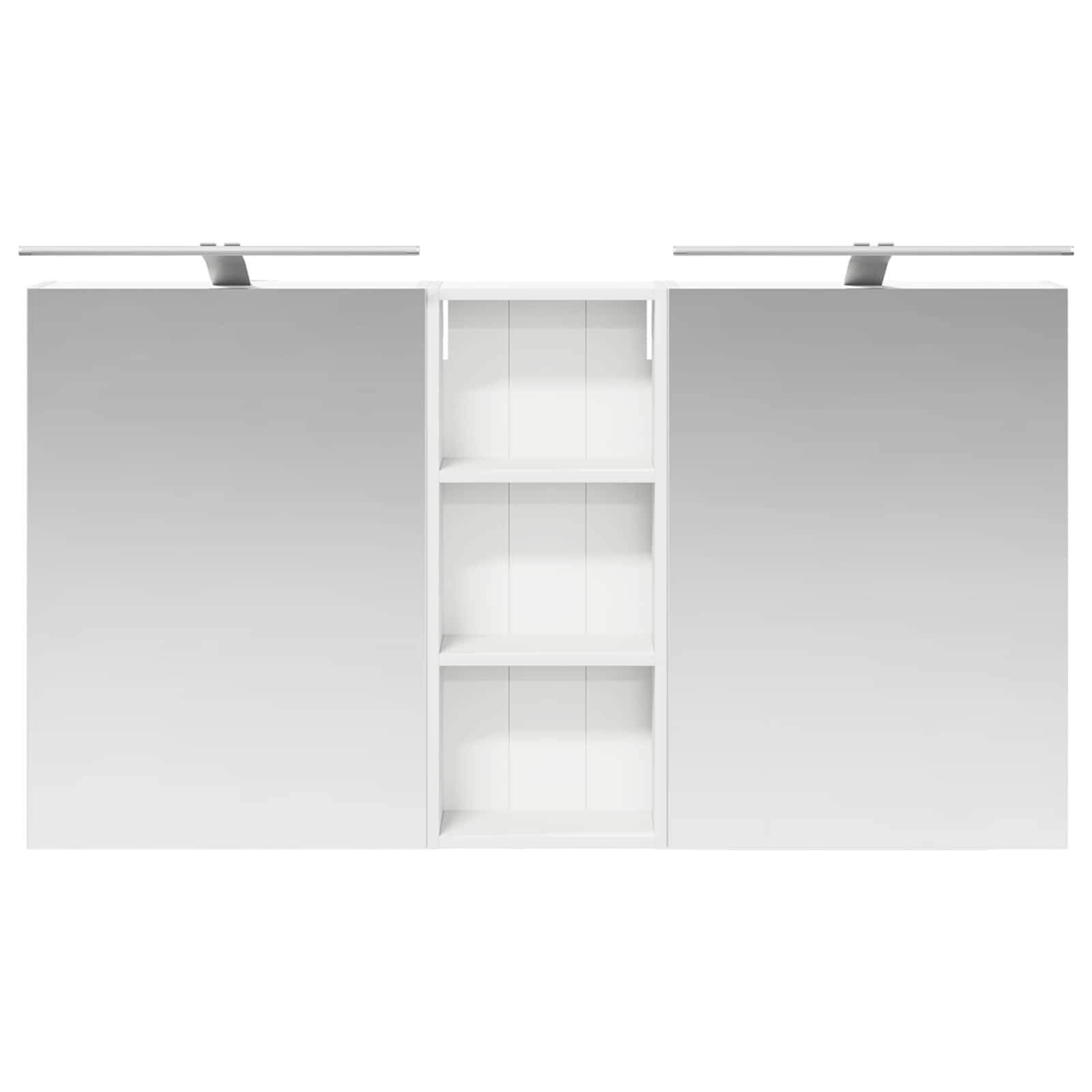 Set ormarića za kupaonicu s policom 3 pcs 130 x 14,5 x 70 cm