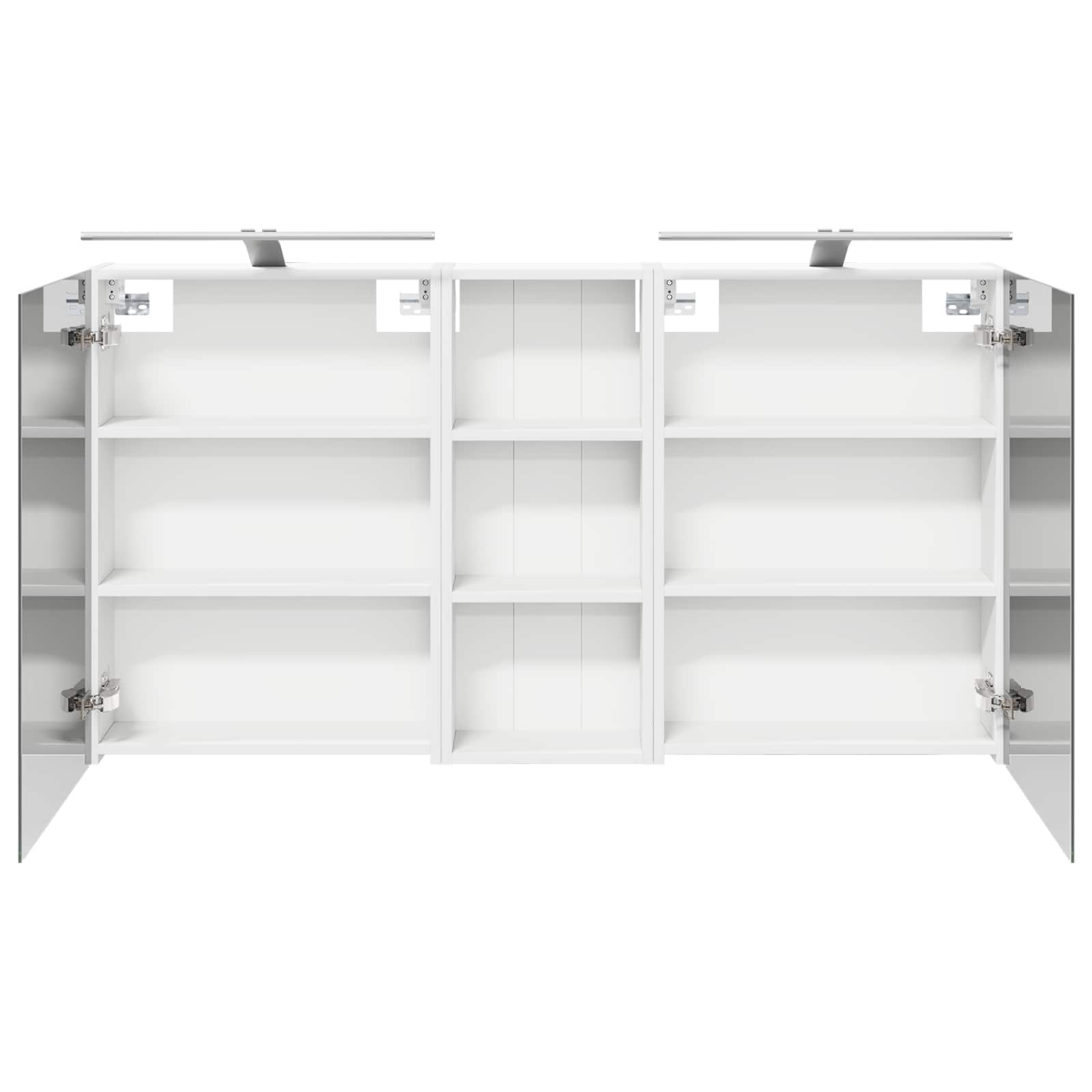 Set ormarića za kupaonicu s policom 3 pcs 130 x 14,5 x 70 cm