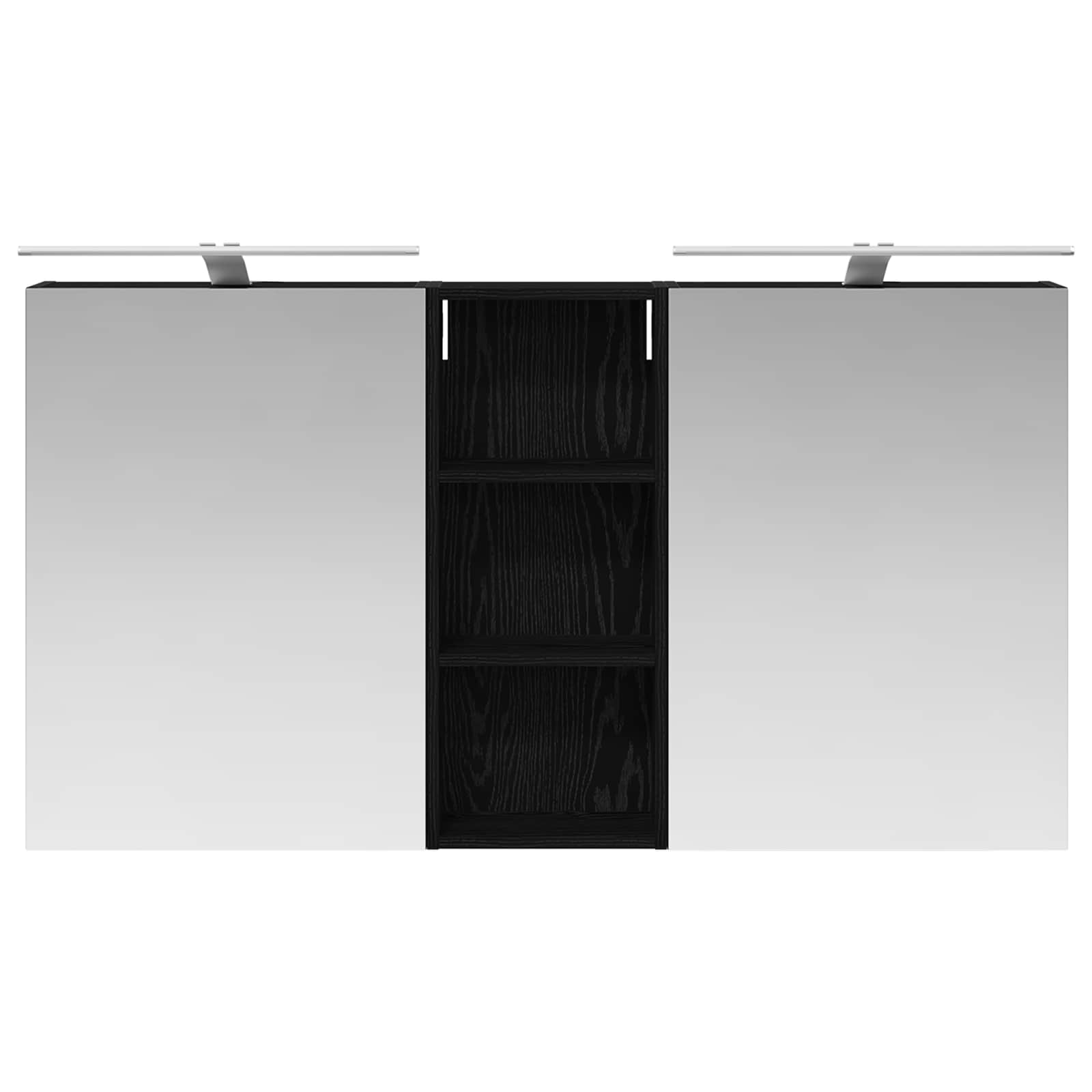 Set ormarića za kupaonicu s policom 3 pcs 130 x 14,5 x 70 cm