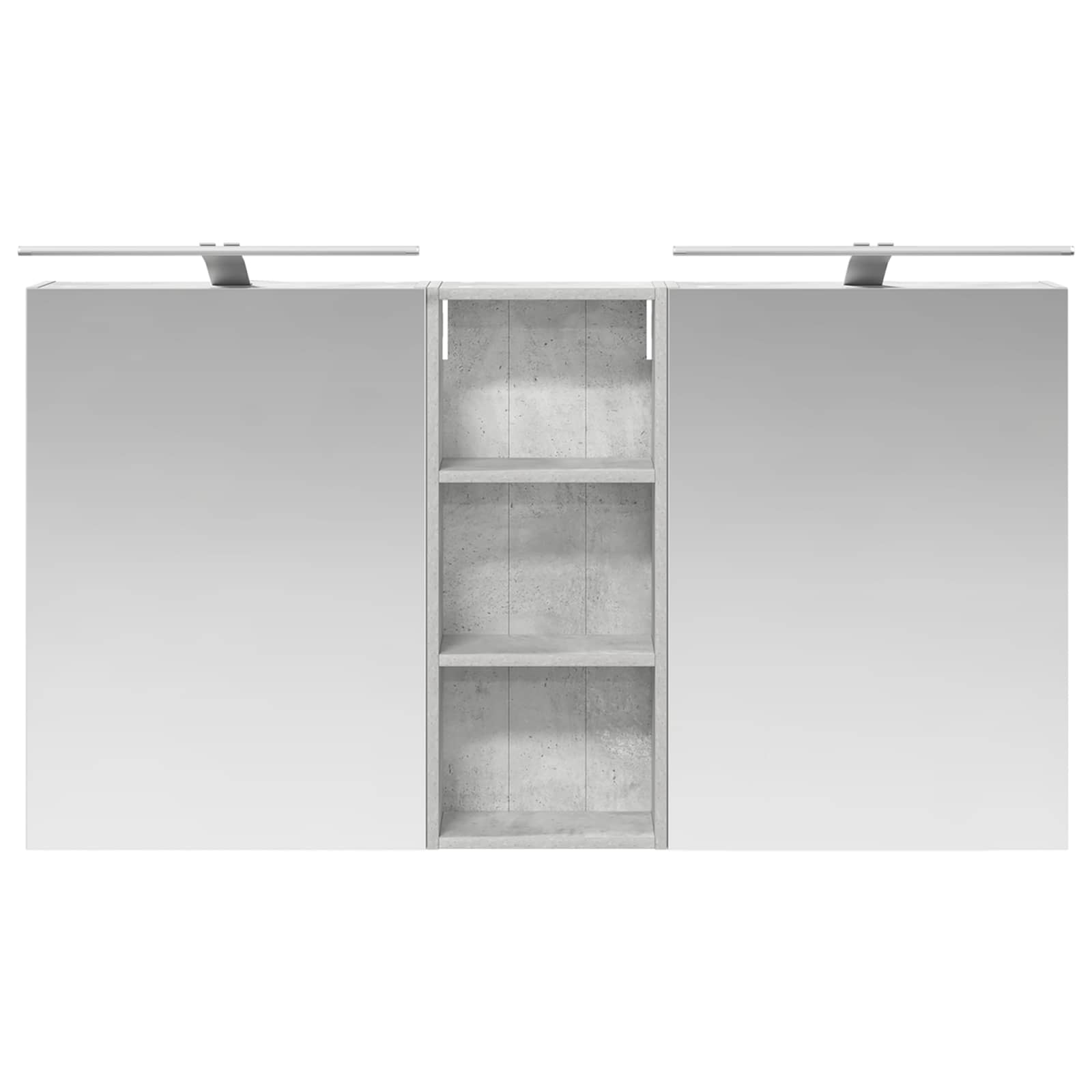 Set ormarića za kupaonicu s policom 3 pcs 130 x 14,5 x 70 cm