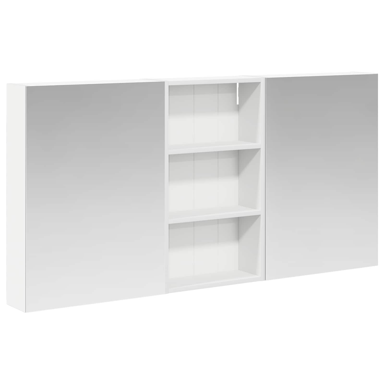Set ormarića za kupaonicu s policom 3 pcs 140 x 14,5 x 70 cm