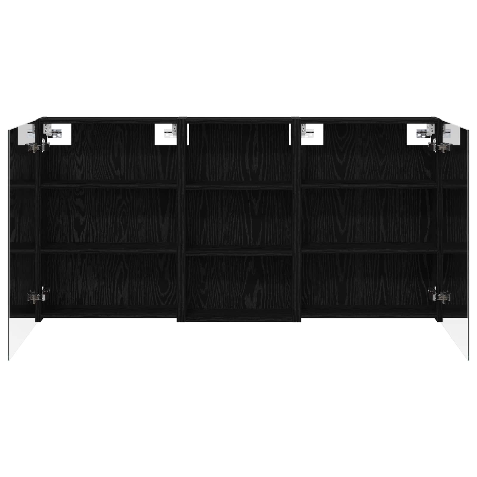 Set ormarića za kupaonicu s policom 3 pcs 140 x 14,5 x 70 cm