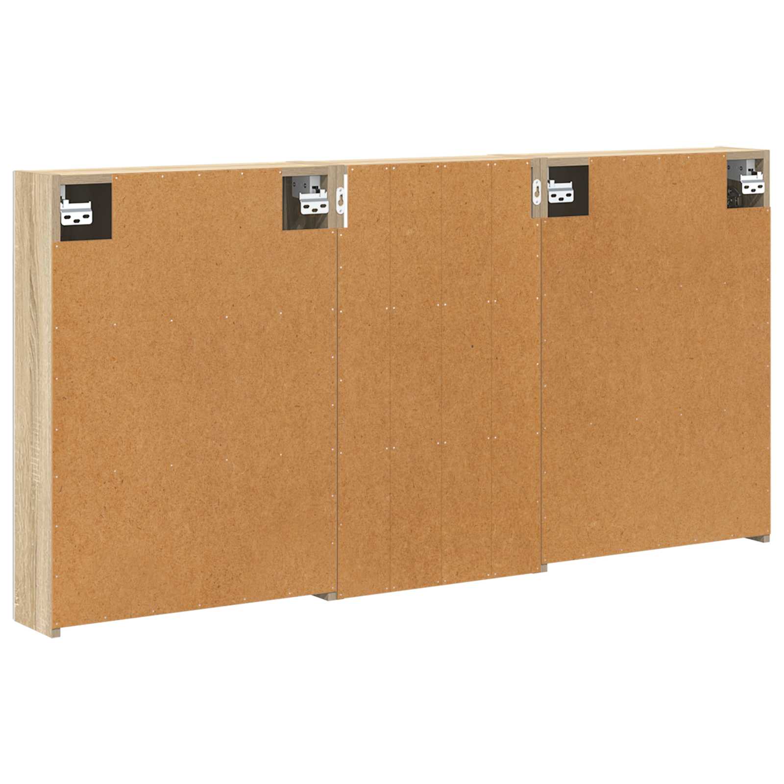 Set ormarića za kupaonicu s policom 3 pcs 140 x 14,5 x 70 cm