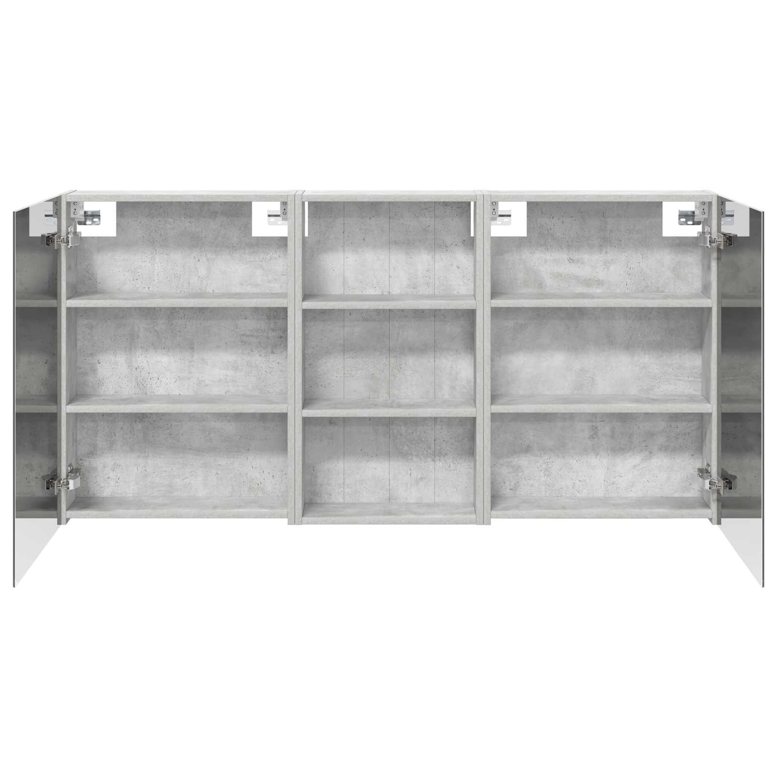 Set ormarića za kupaonicu s policom 3 pcs 140 x 14,5 x 70 cm