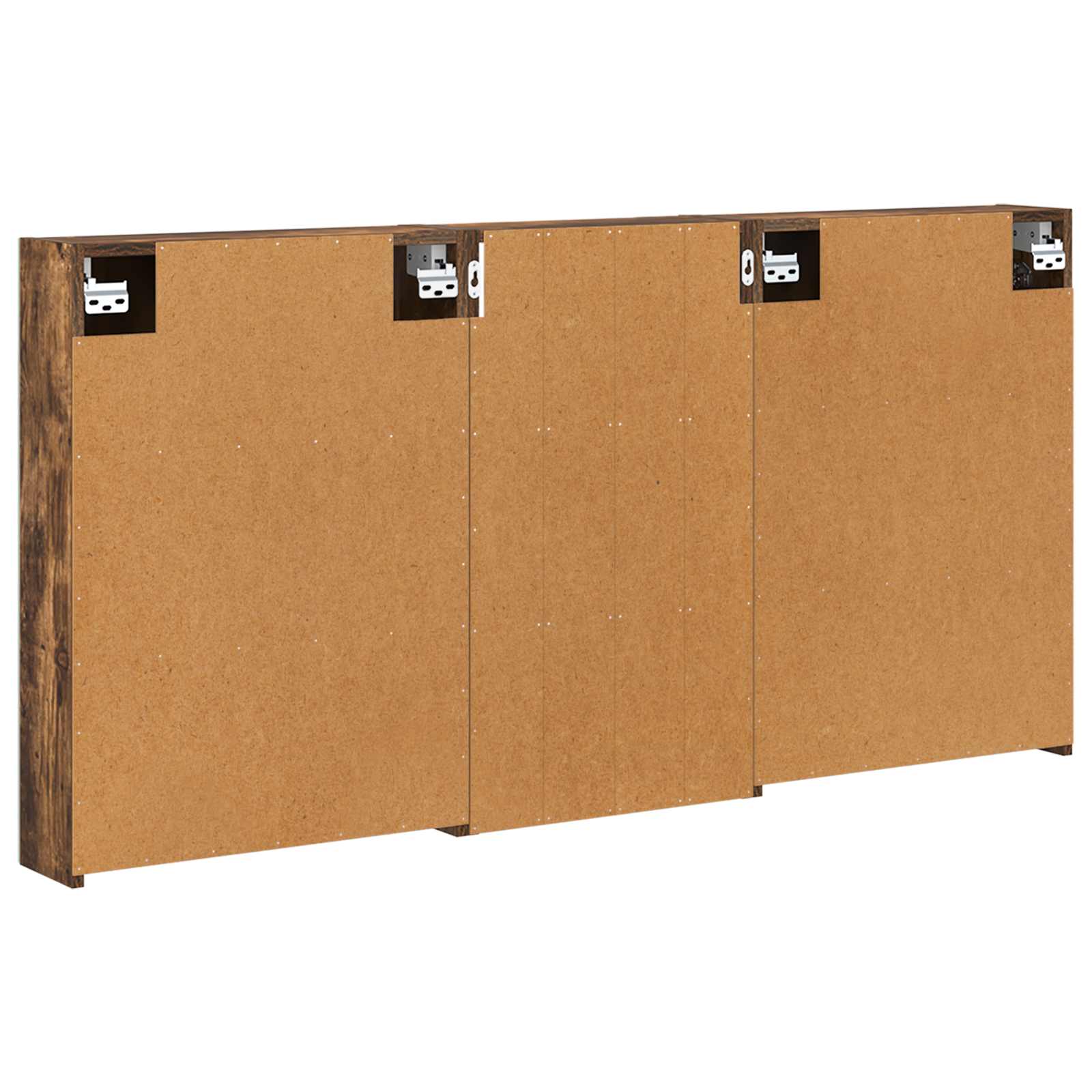 Set ormarića za kupaonicu s policom 3 pcs 140 x 14,5 x 70 cm