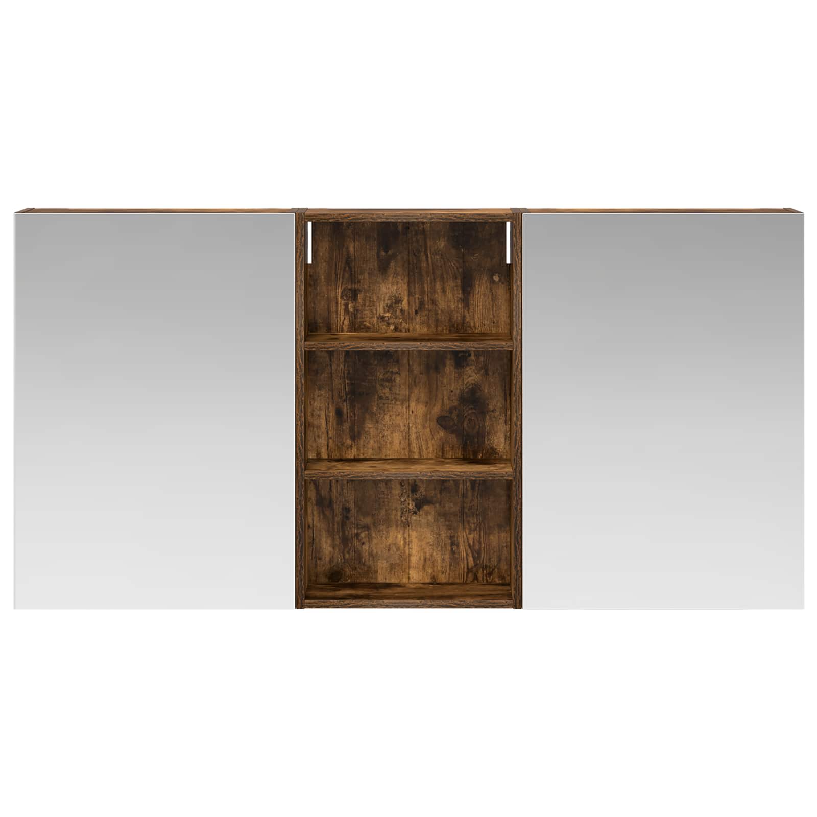 Set ormarića za kupaonicu s policom 3 pcs 140 x 14,5 x 70 cm