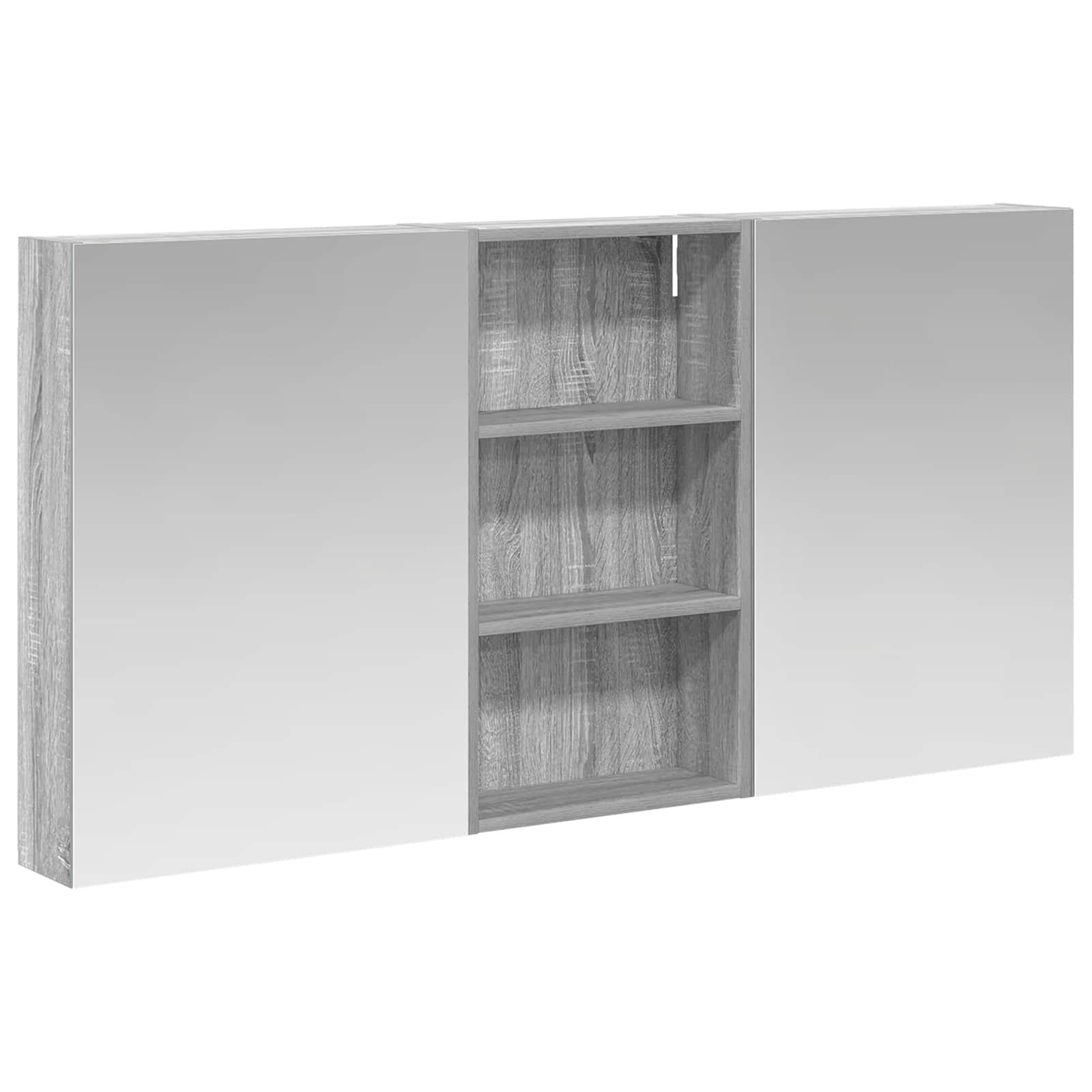 Set ormarića za kupaonicu s policom 3 pcs 140 x 14,5 x 70 cm