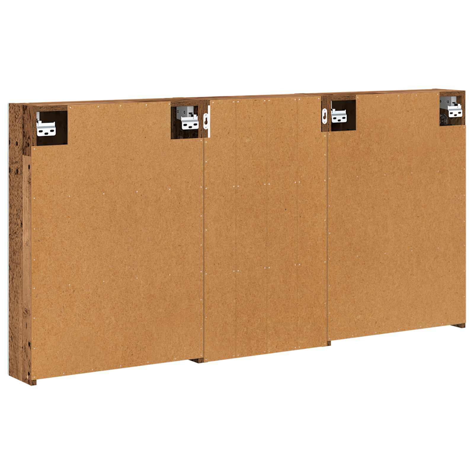 Set ormarića za kupaonicu s policom 3 pcs 140 x 14,5 x 70 cm
