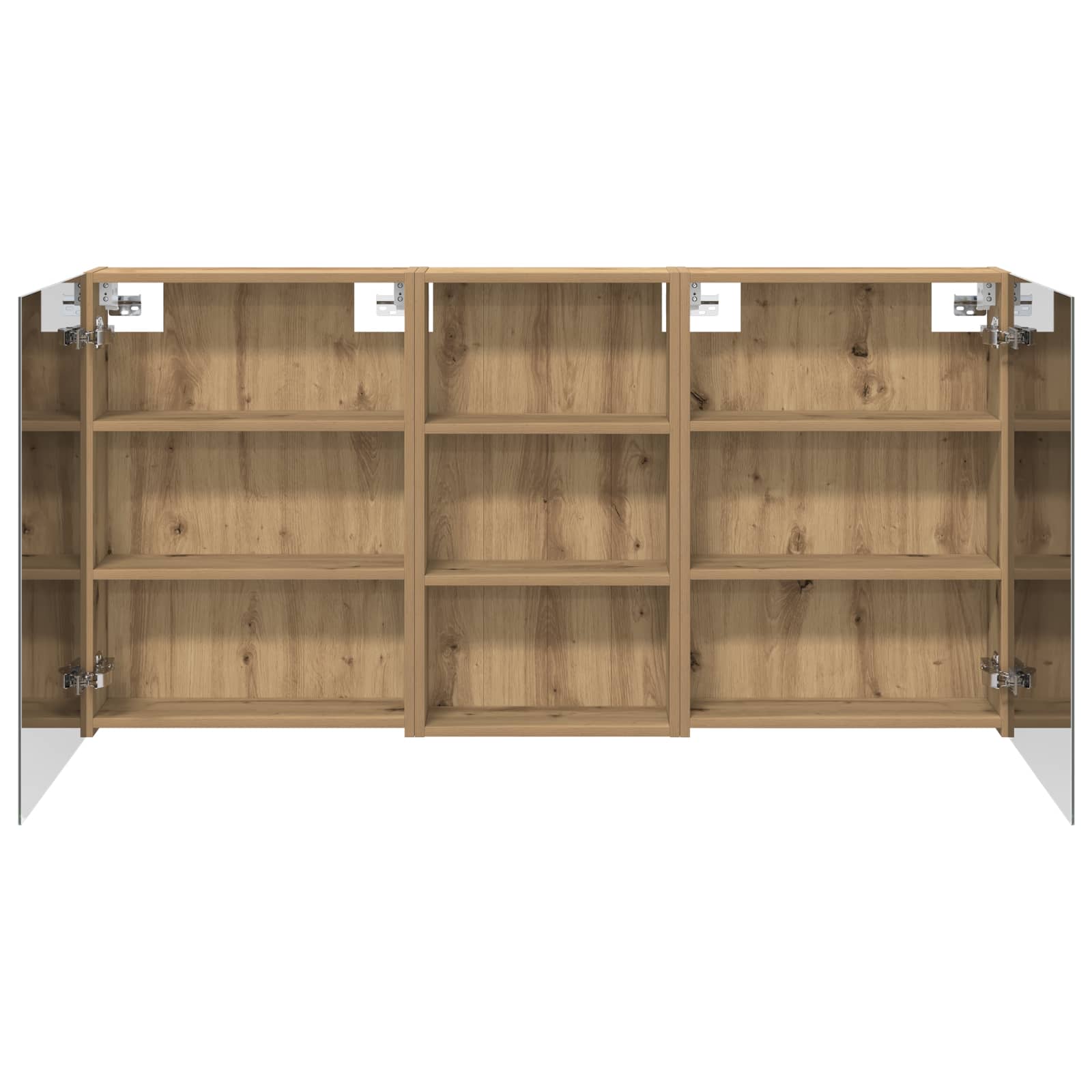 Set ormarića za kupaonicu s policom 3 pcs 140 x 14,5 x 70 cm