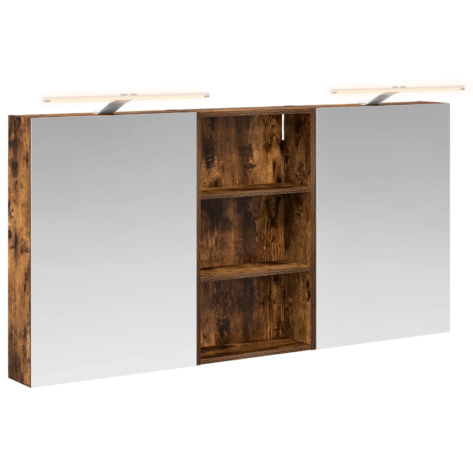 Set ormarića za kupaonicu s policom 3 pcs 140 x 14,5 x 70 cm