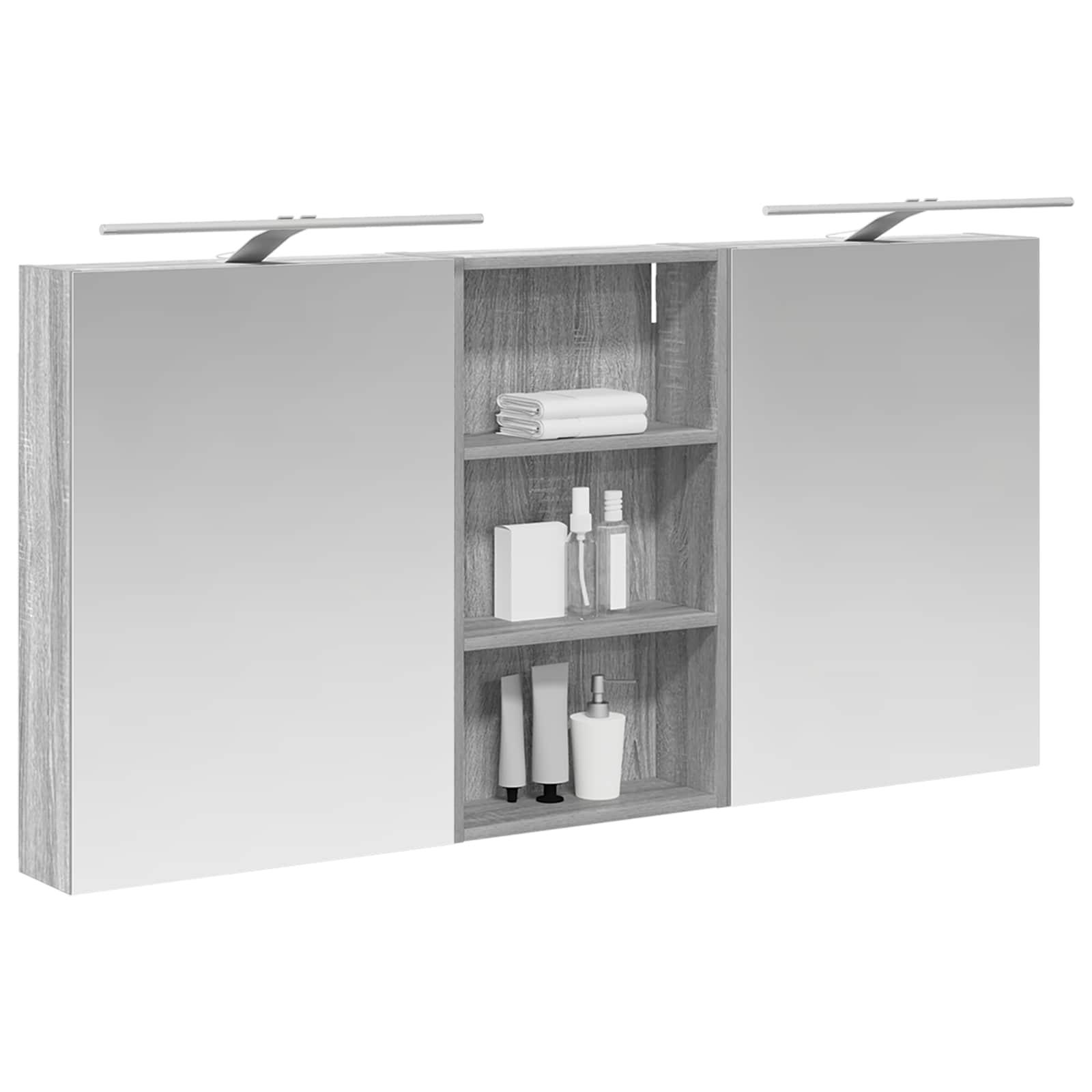 Set ormarića za kupaonicu 3 pcs 140 x 14,5 x 70 cm
