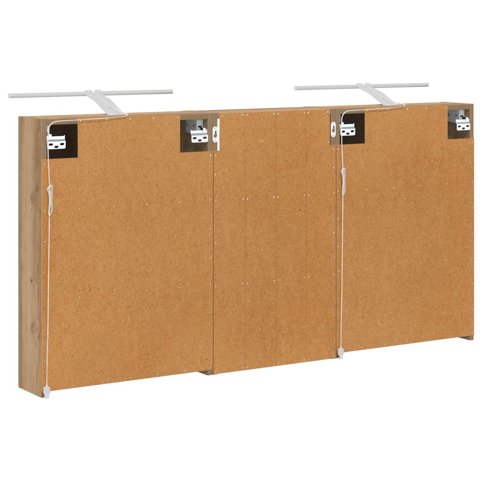 Set ormarića za kupaonicu s policom 3 pcs 140 x 14,5 x 70 cm