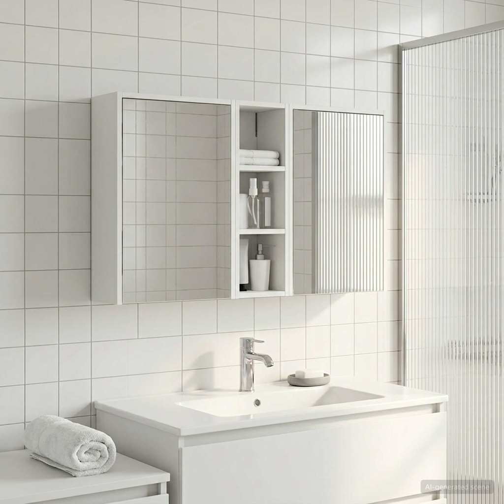 Set ormarića za kupaonicu 3 pcs 106 x 16 x 62,5 cm