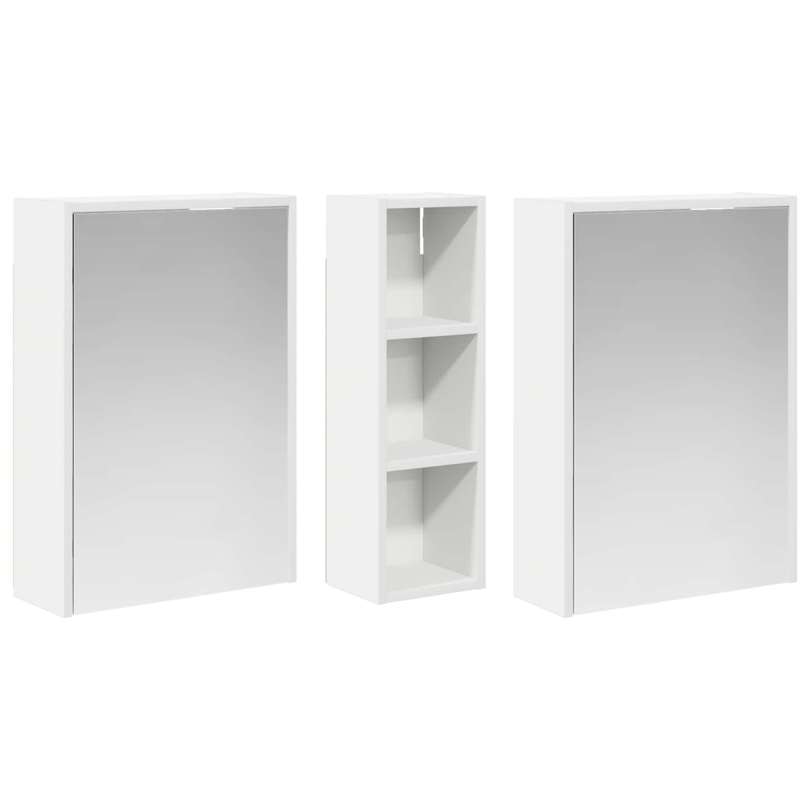 Set ormarića za kupaonicu 3 pcs 106 x 16 x 62,5 cm