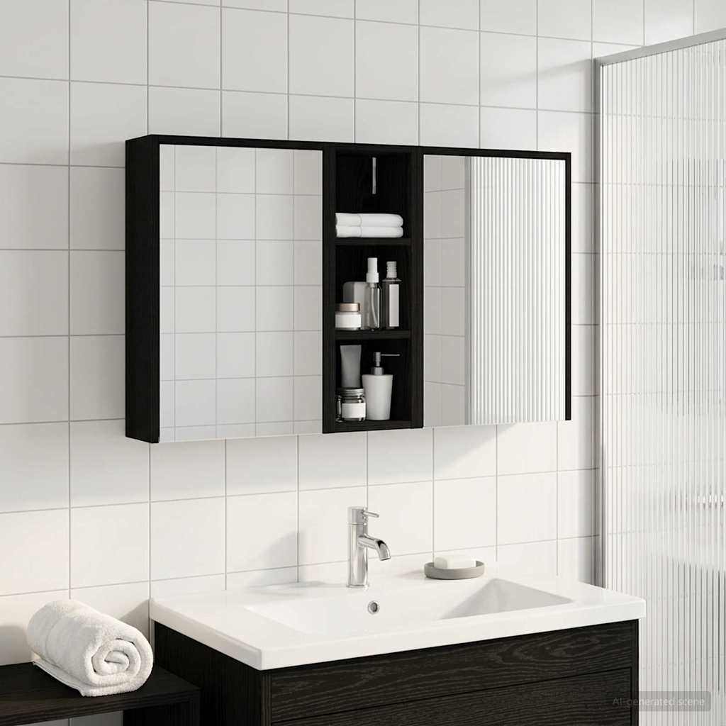 Set ormarića za kupaonicu 3 pcs 106 x 16 x 62,5 cm