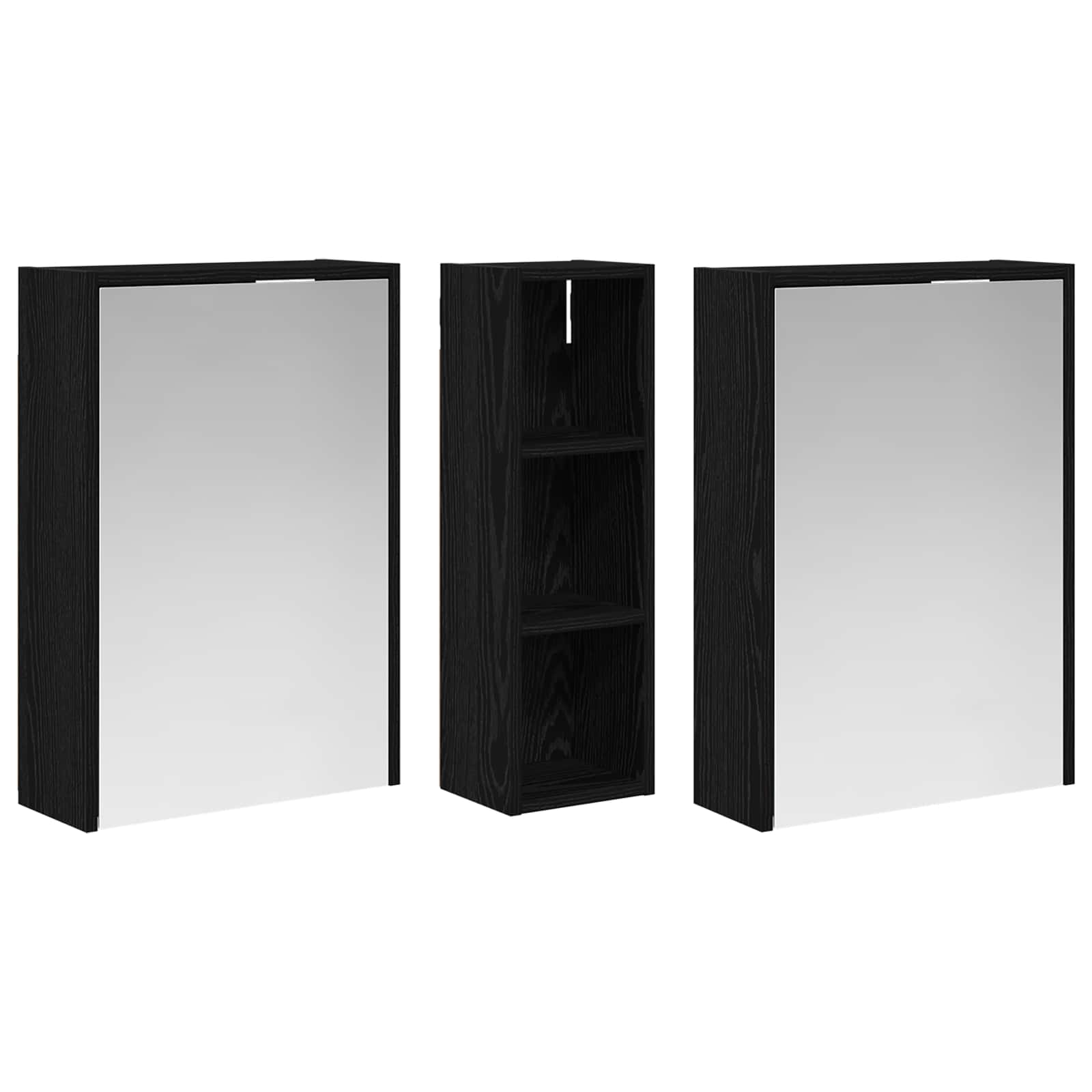Set ormarića za kupaonicu 3 pcs 106 x 16 x 62,5 cm