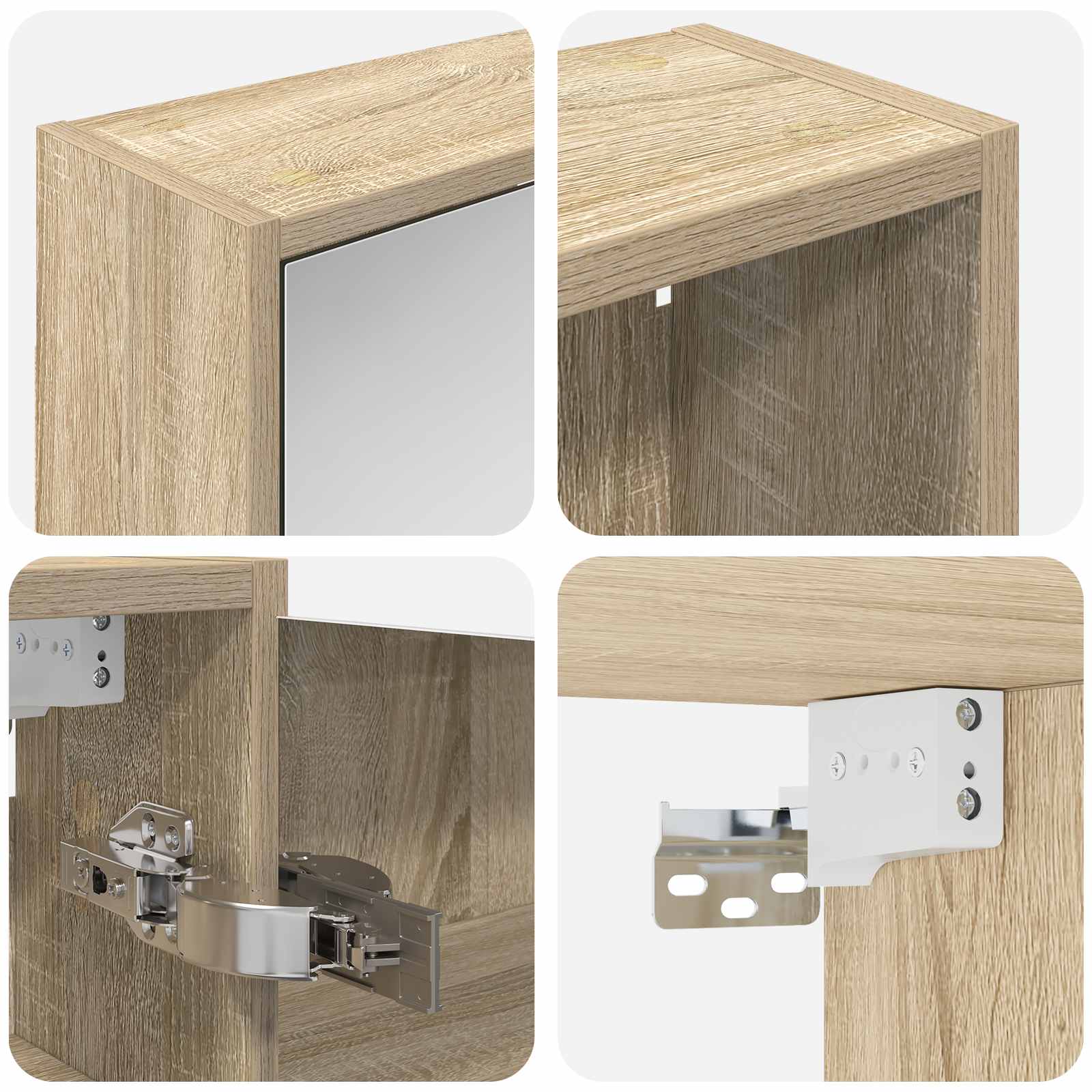 Set ormarića za kupaonicu 3 pcs 106 x 16 x 62,5 cm